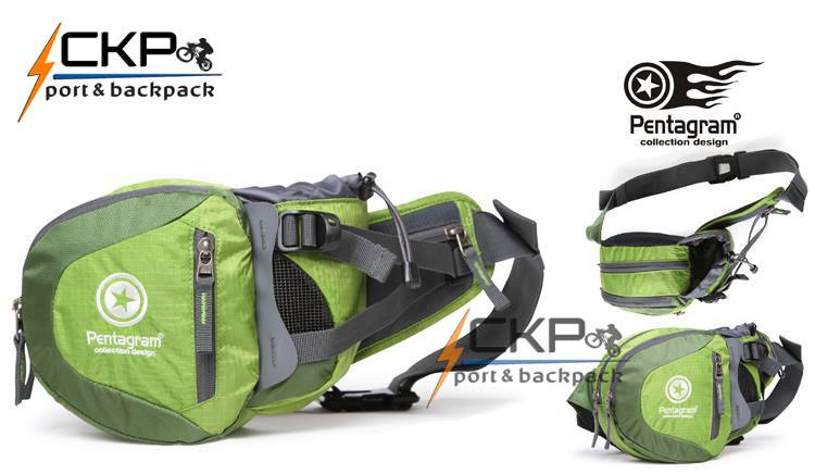 กระเป๋าคาดเอว สีเขียว