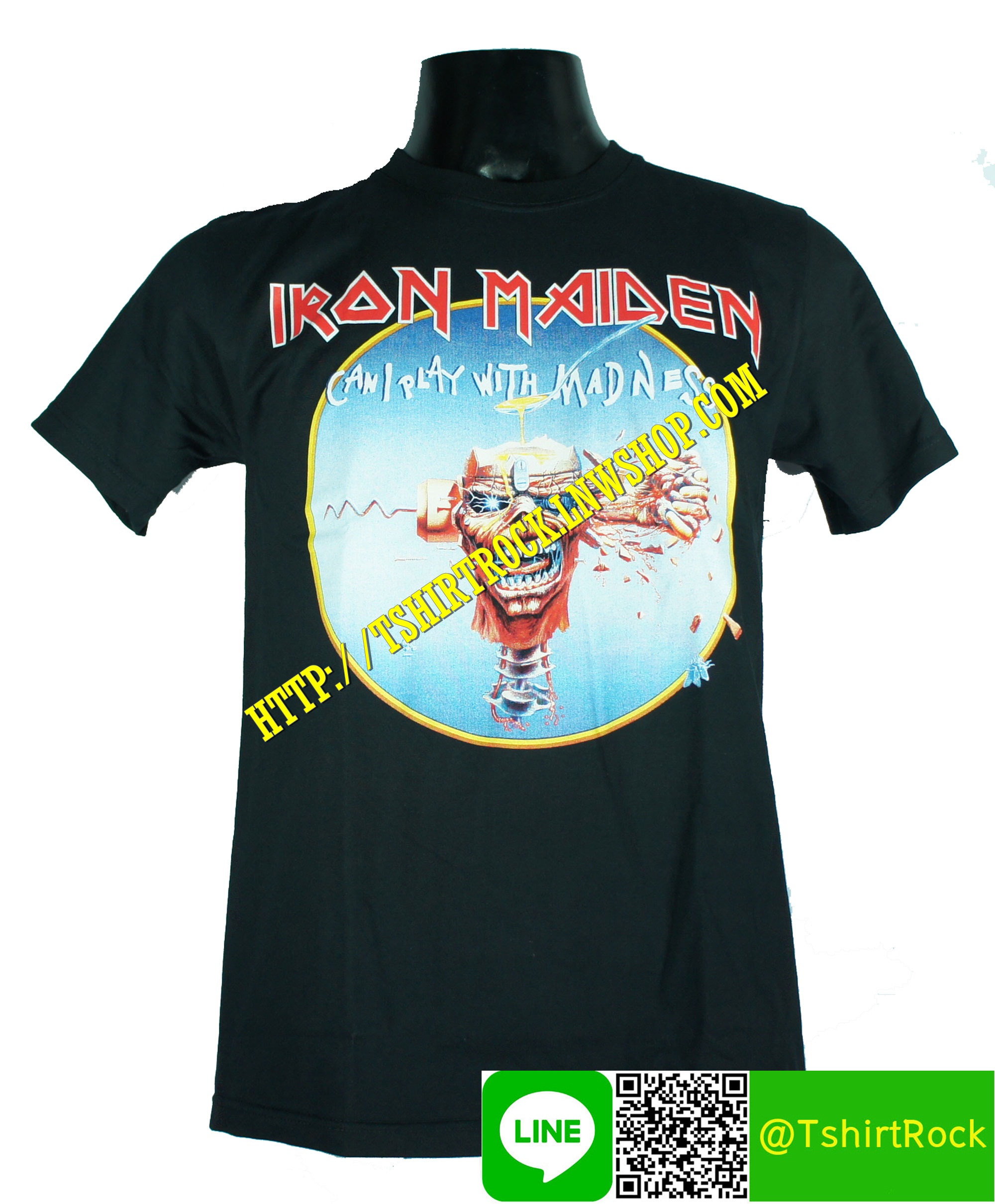 IRON MAIDEN เสื้อยืดวงร็อค เมทัล ดนตรี เสื้อวงไอเอิร์นเมเดน IRN1560