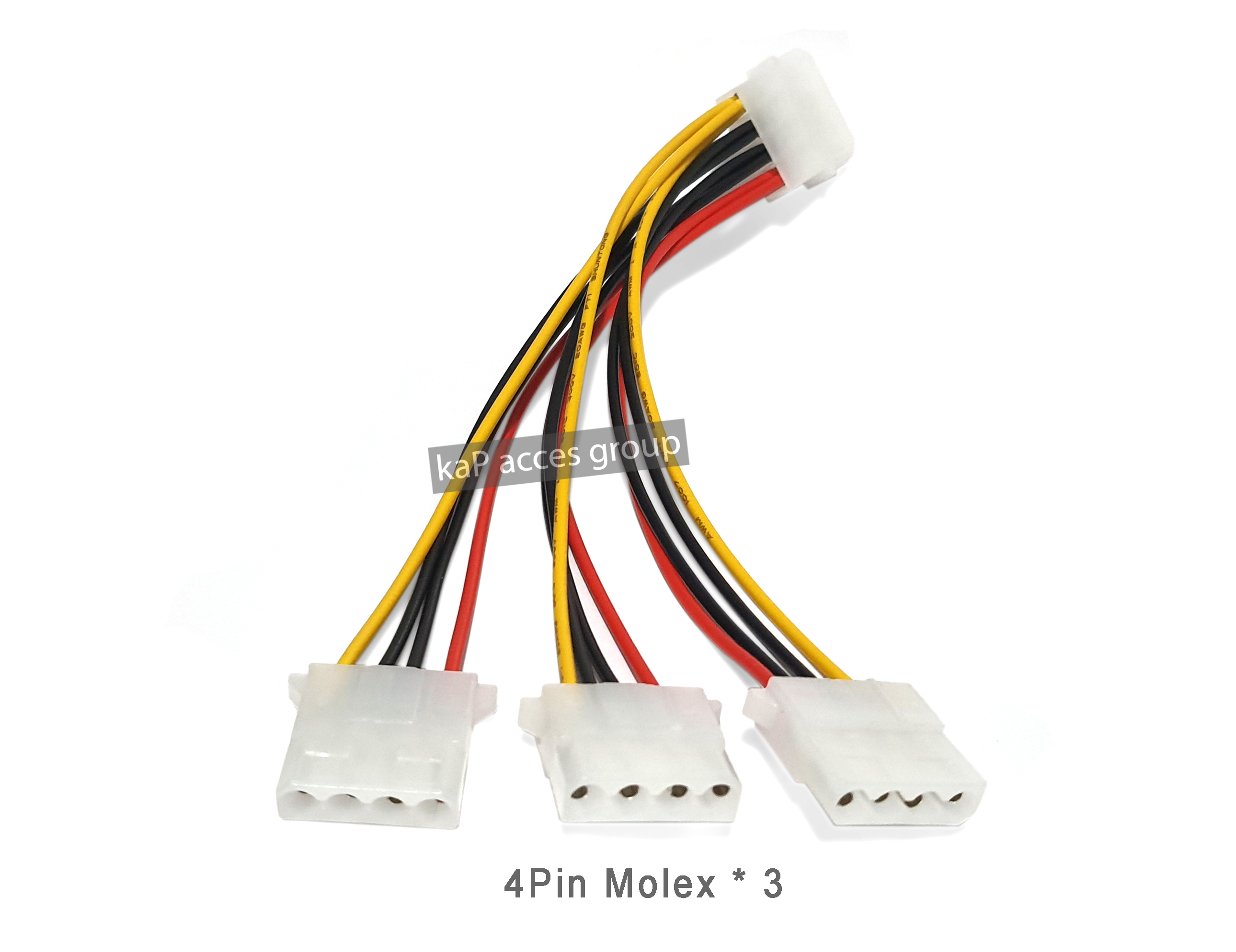 POWER MOLEX 4 PIN IDE Y MOLEX IDE 1/3 เพิ่มหัวต่อ สายเพาเวอร์ 4 พิน 1 ออก 3
