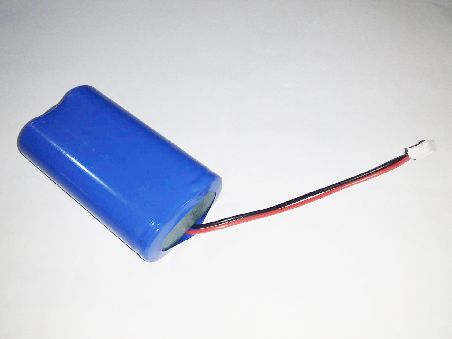 แบตเตอรี่ชาร์จ แพค 18650*2ก้อน ต่อขนาน 3.7v 2200mah พร้อมแผ่นป้องกัน สายไฟหัวโมเลค2พิน