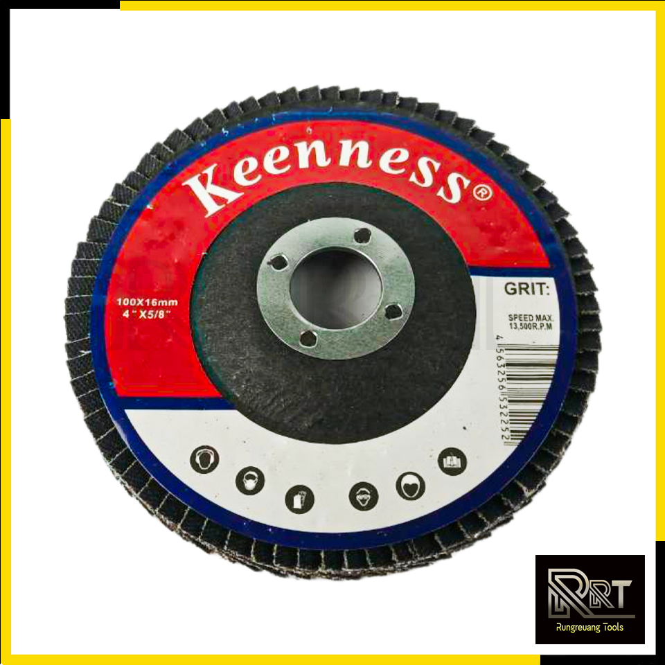 KEENNESS กระดาษทรายซ้อน 4"นิ้ว เบอร์ 100 (1ชุด 10แผ่น)