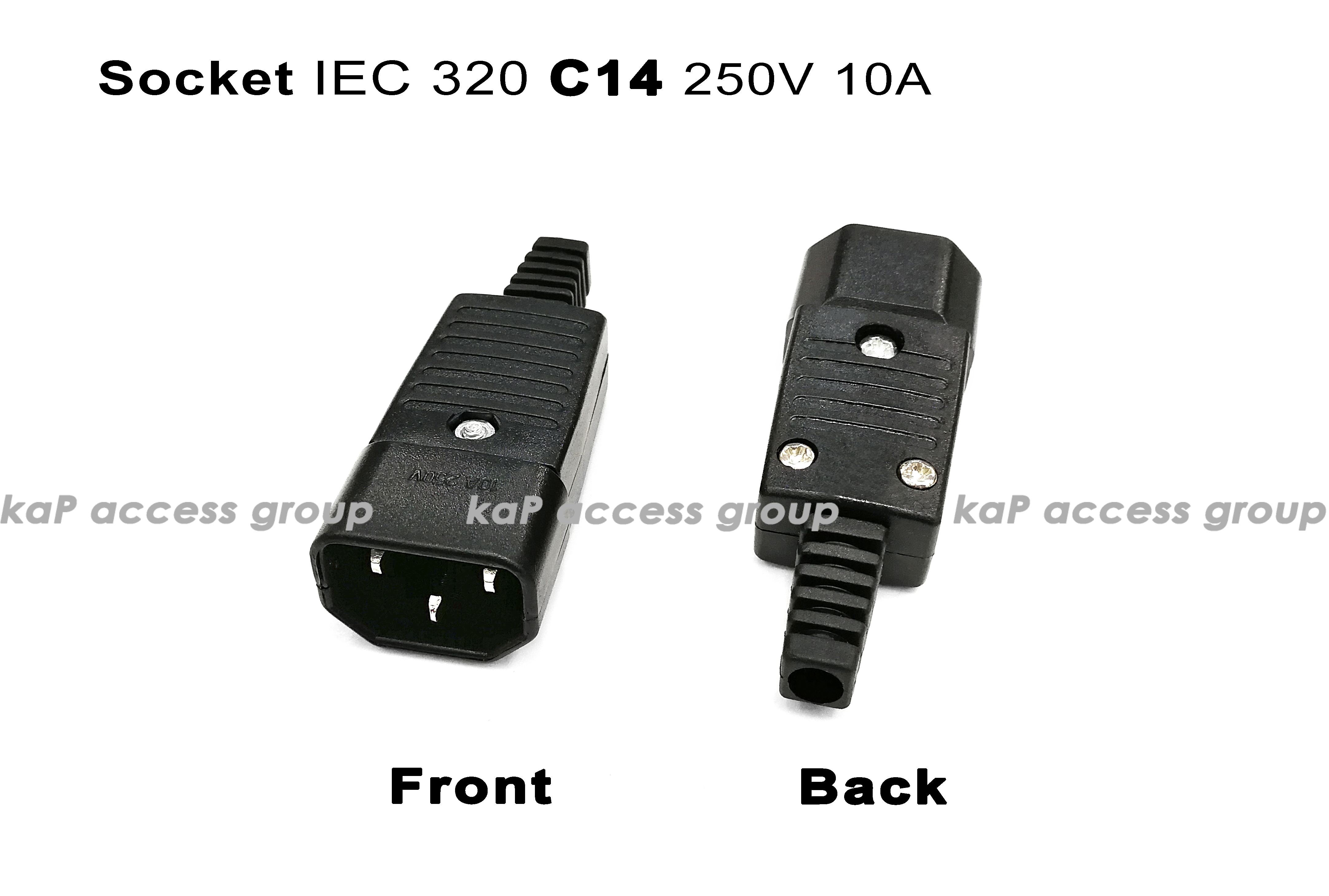 Socket AC IEC 320 C14
