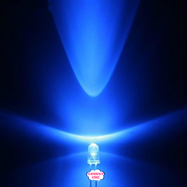LED 5mm ไดโอดเปล่งแสง สีน้ำเงิน