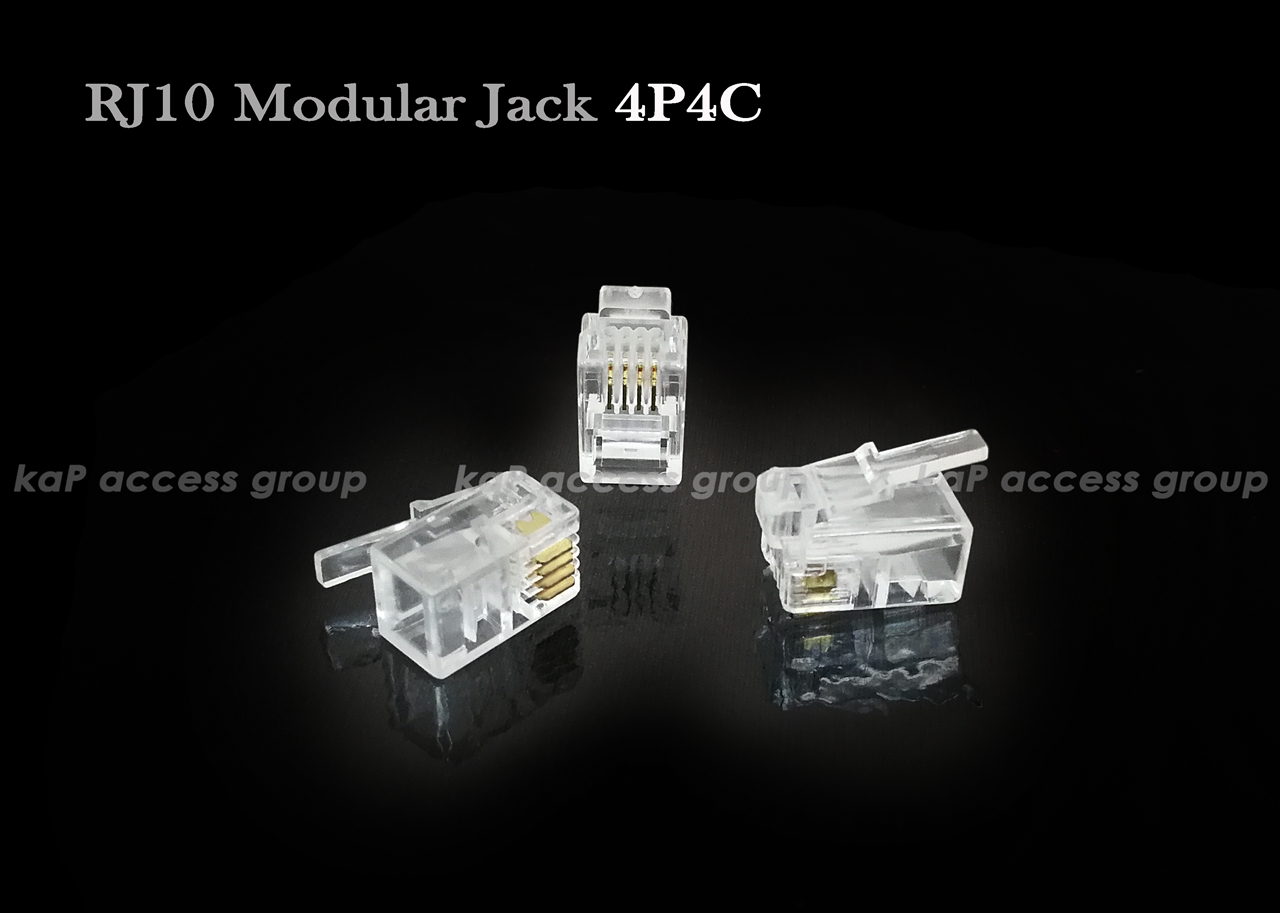 แจ็คหูฟังโทรศัพท์ RJ9 RJ10 4P4C
