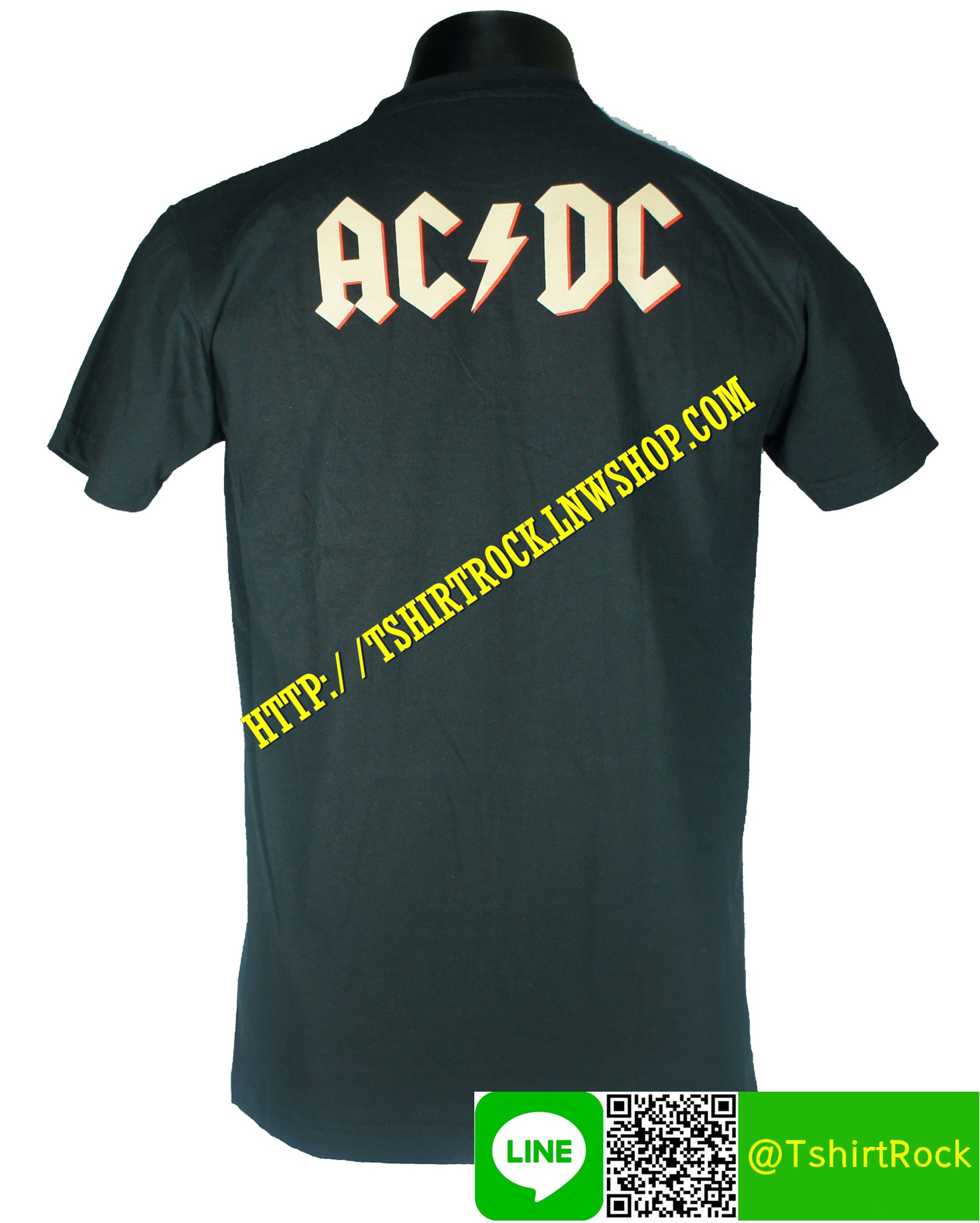 AC/DC เสื้อยืดวงร็อค เมทัล ดนตรี เสื้อวงเอซี/ดีซี ADC1429