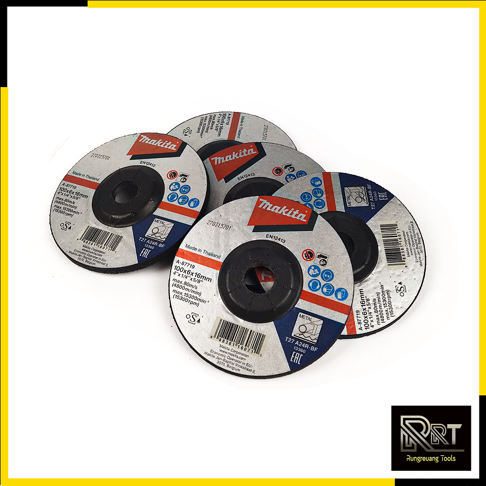 MAKITA ใบเจียร์ 4x6 นิ้ว(หนา) รุ่น A-87719 (ชุดเล็ก 5 ใบ)