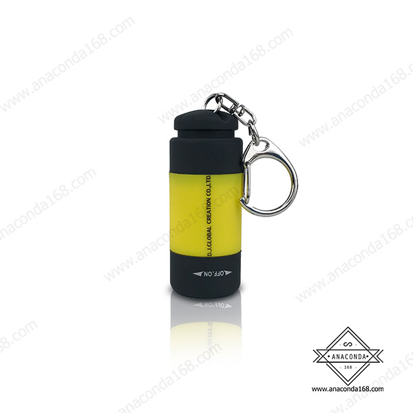 ไฟฉาย USB ชาร์จไฟได้ ไฟฉายพวงกุญแจ สกรีนโลโก้