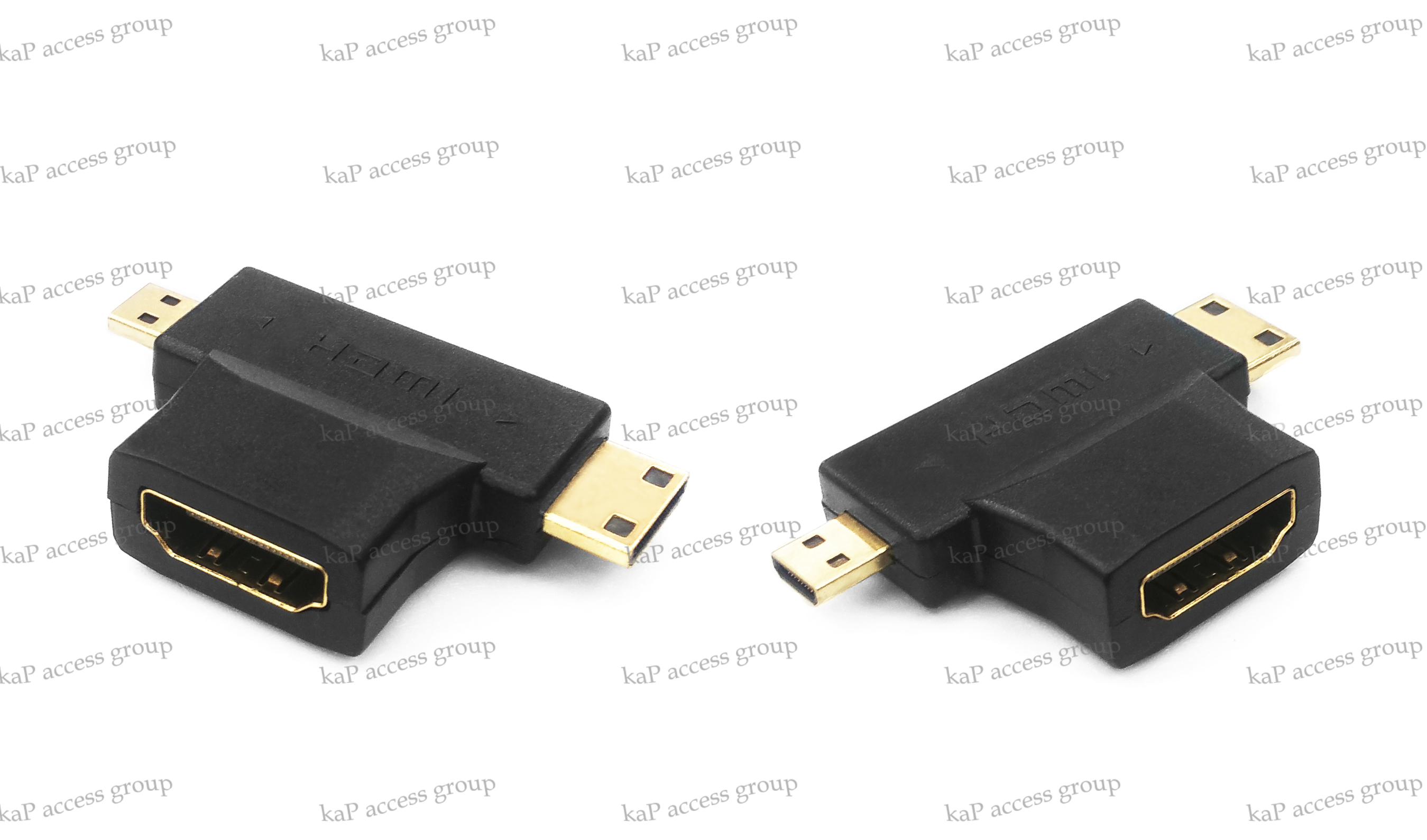 Adapter 2 in 1 Mini HDMI / Micro HDMI to HDMI (Female)