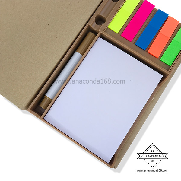 ชุดกระดาษโน๊ต-โพสต์อิท พร้อมกล่องกระดาษคราฟท์