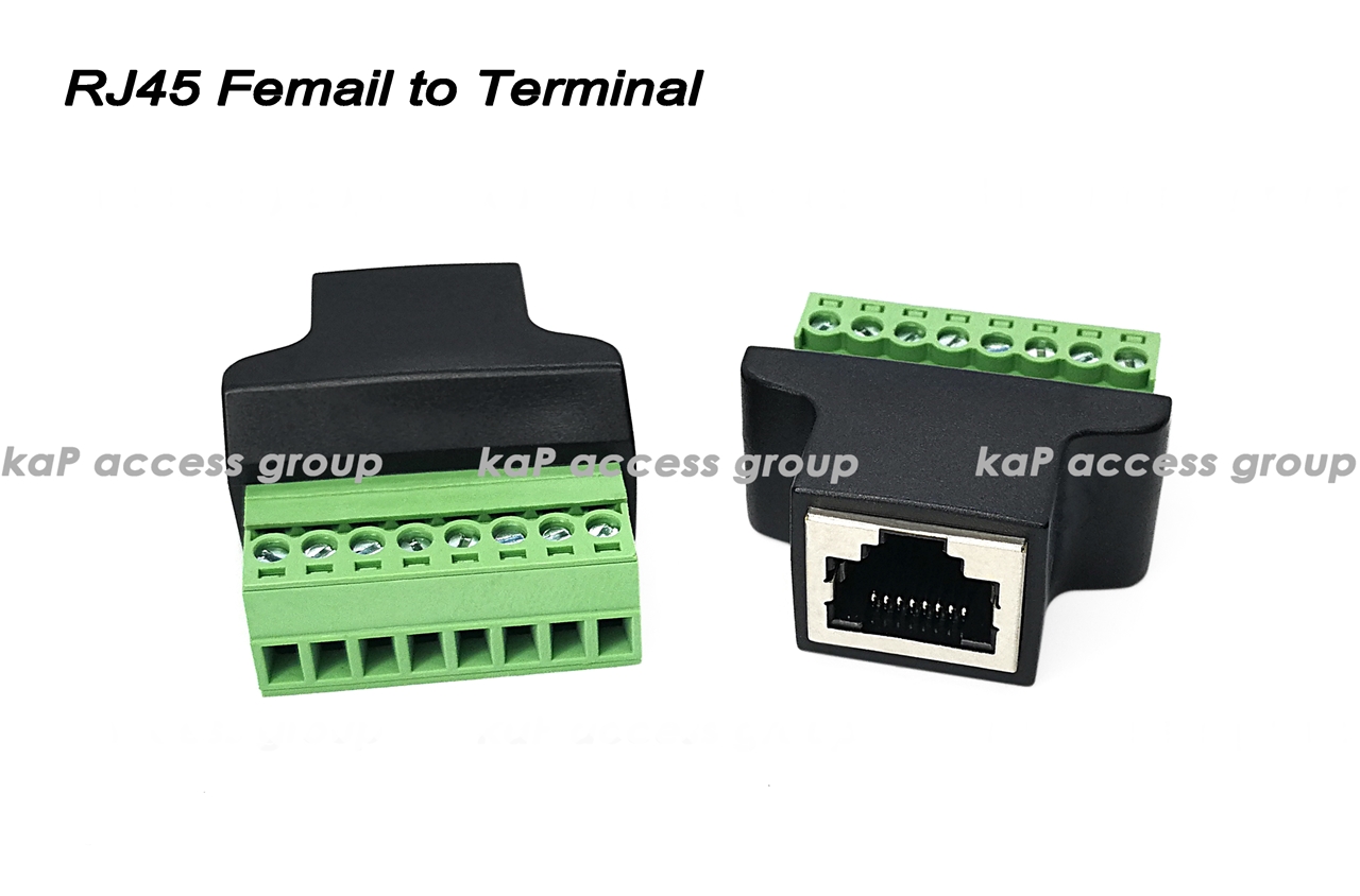 RJ45 Female to Terminal Adapter