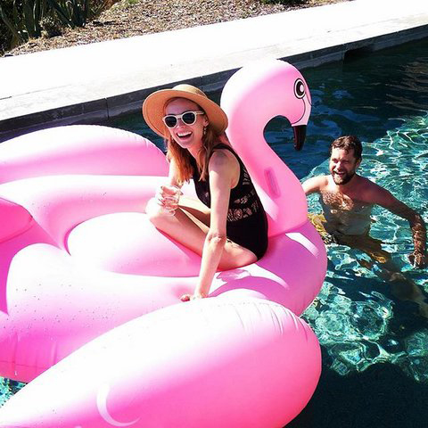 แพยาง Flamingo Big Size Free แพยางเป่าลม