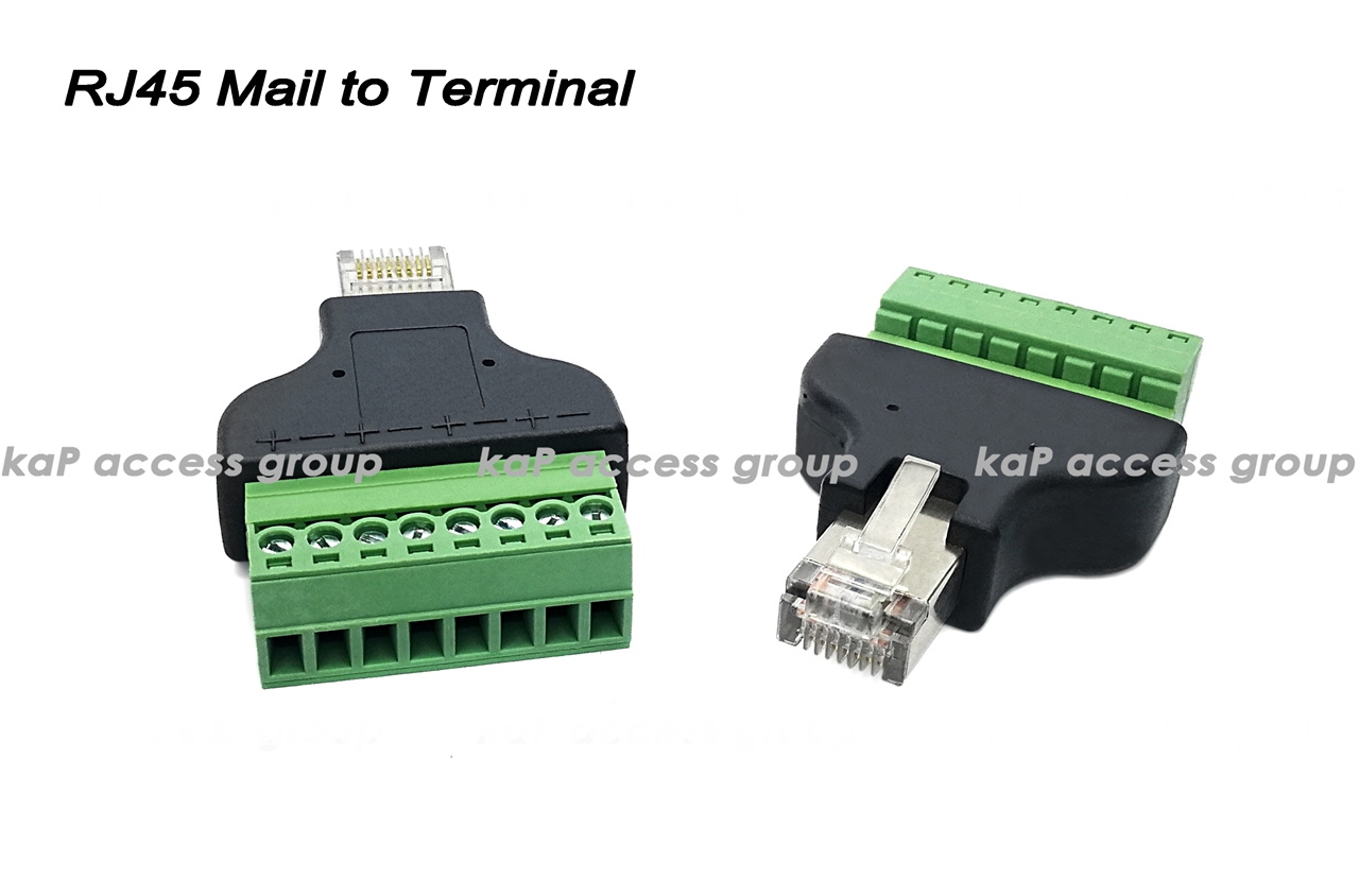 RJ45 Male to Terminal Adapter