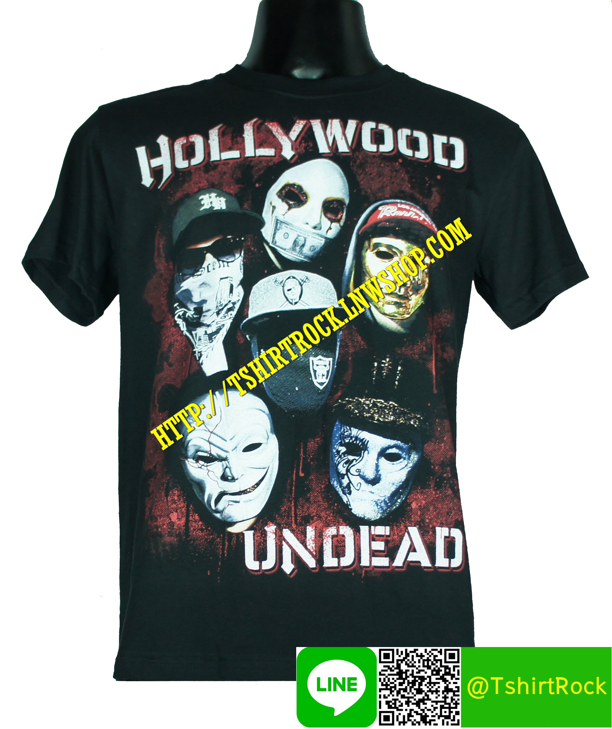 HOLLYWOOD UNDEAD เสื้อยืดวงร็อค เมทัล ดนตรี เสื้อวง HUD1307