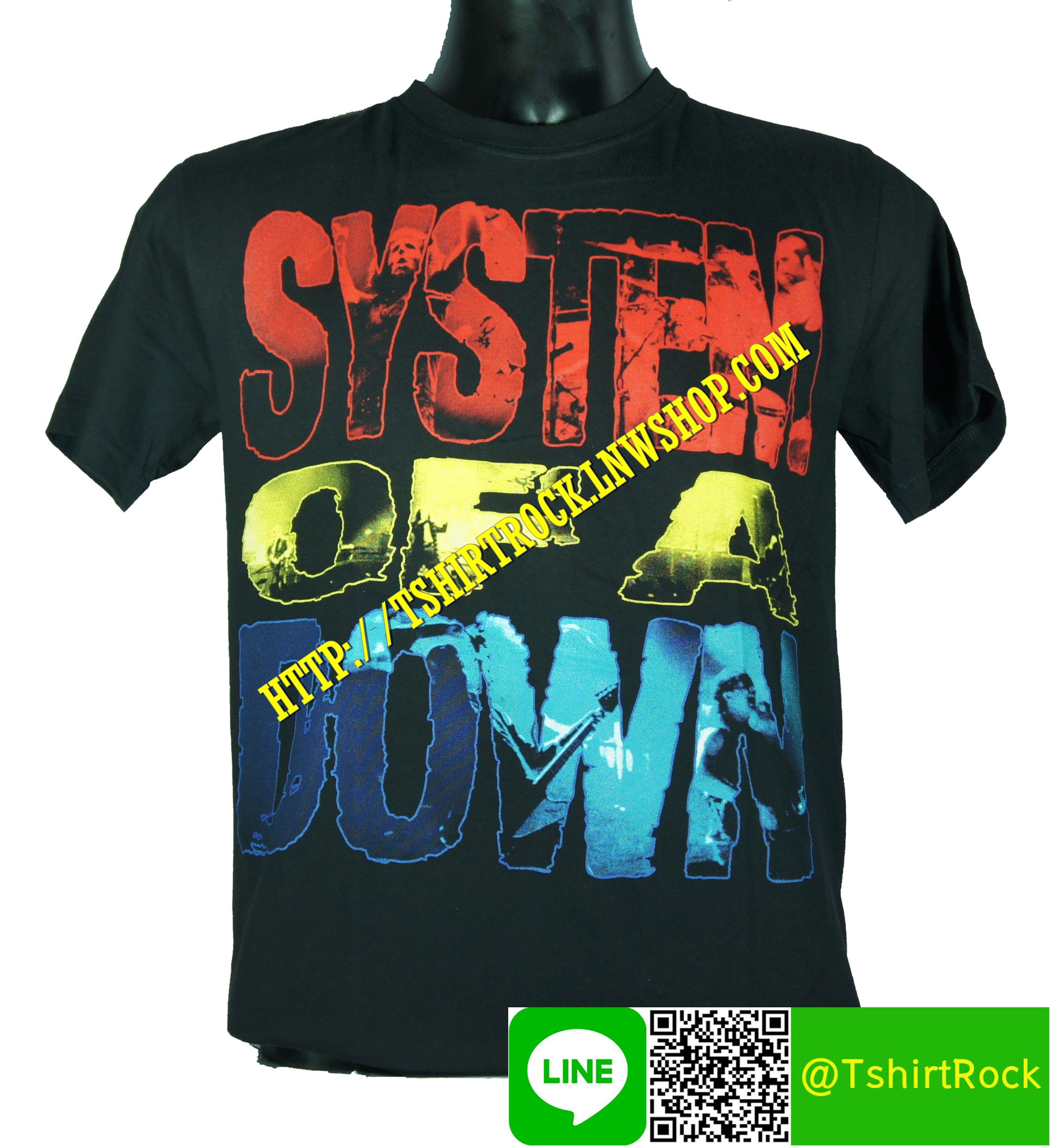 SYSTEM OF A DOWN เสื้อยืดวงร็อค เมทัล ดนตรี เสื้อวงซิสเตมออฟอะดาวน์ SOD909