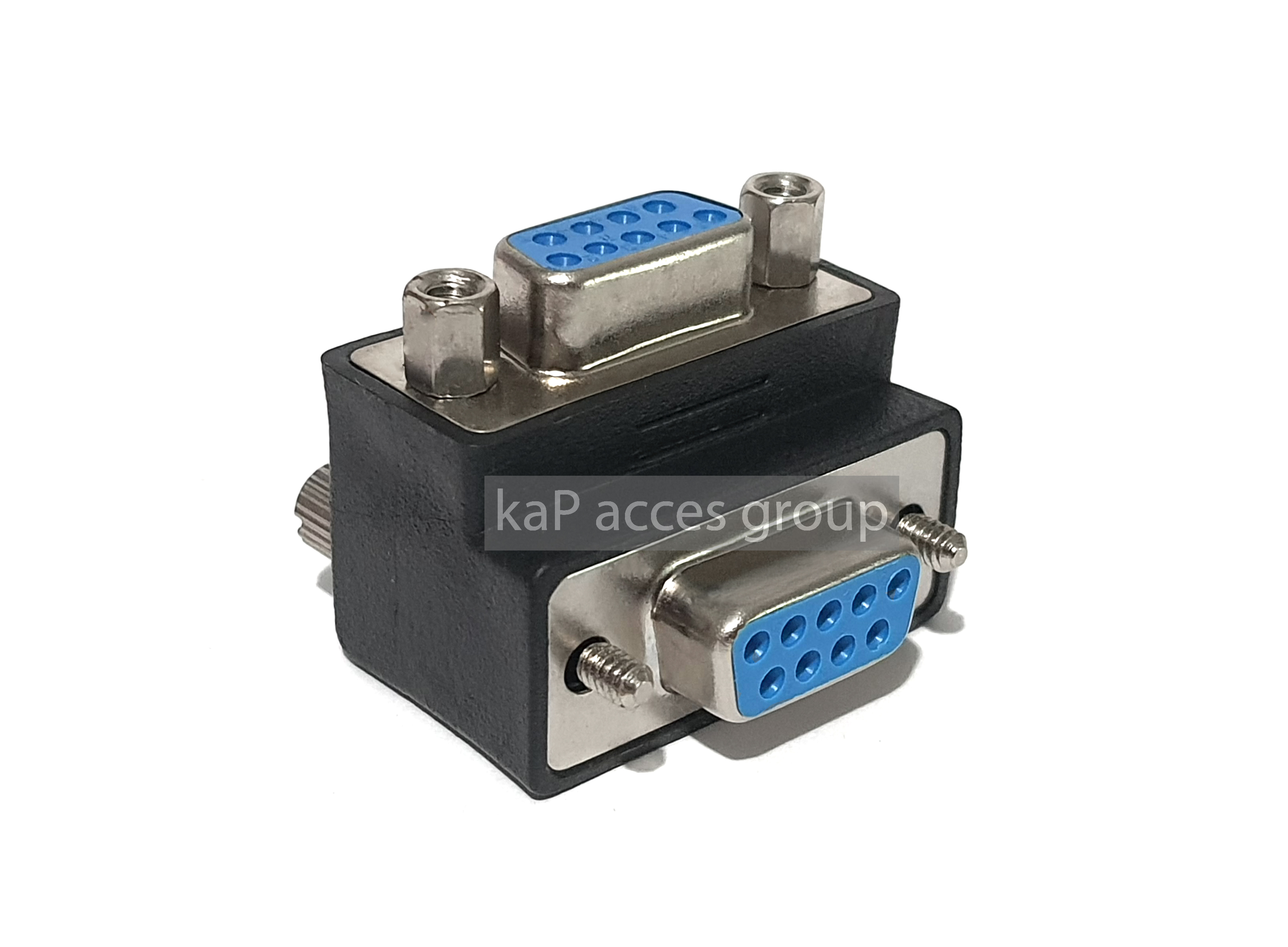 DB9 Serial 9 pin RS232/422/485 F/F Adapter 90 Degree Angle หัวงอ ซีเรียล 9พิน หัวต่อ