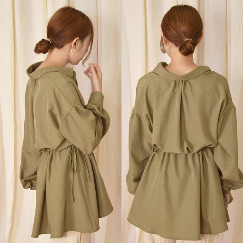 เสื้อบูติคทรงหลวมแขนยาว