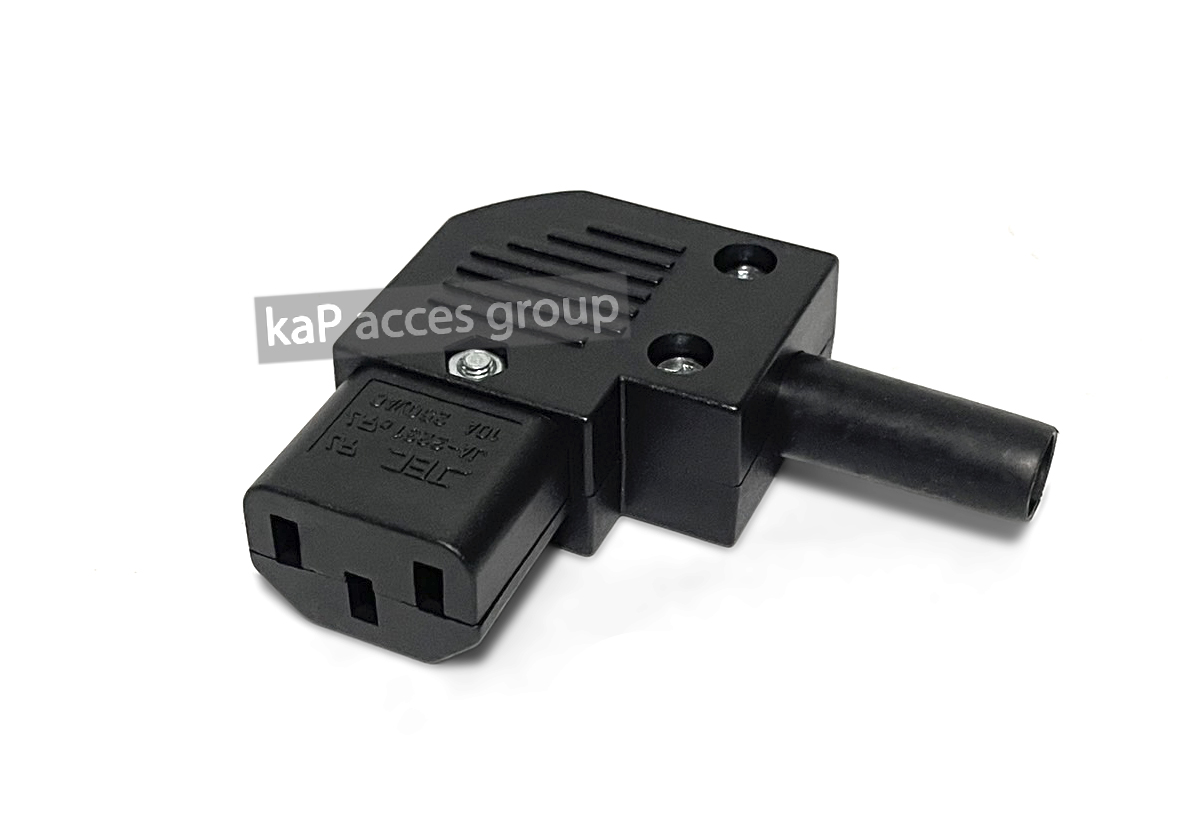 IEC 320 C13 Female ตัวเมีย AC 250V 10A หัวงอ หัวทำ สายไฟ (1หัว)