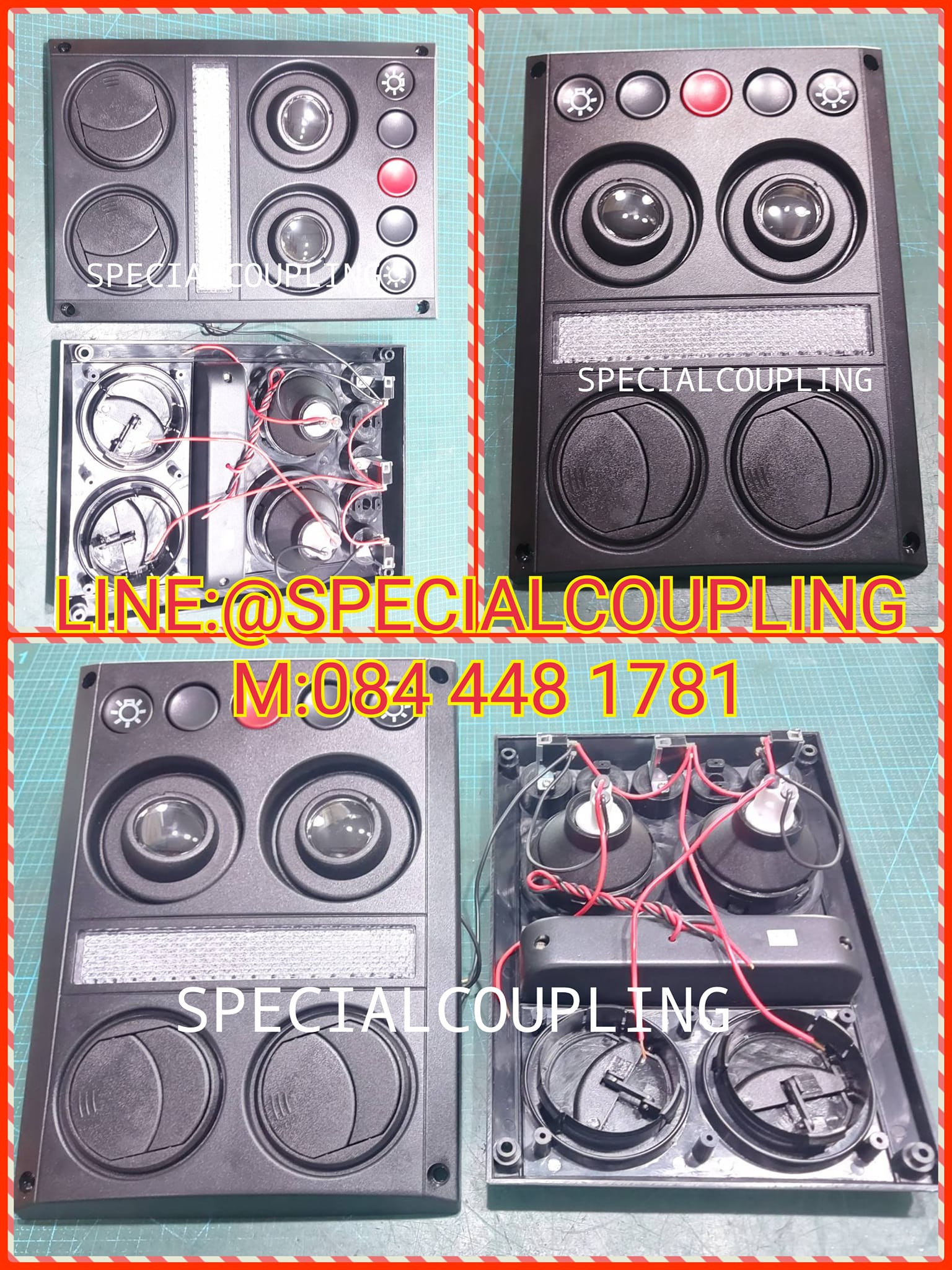 จำหน่ายช่องแร์รถบัส รถตู้ 24v มีไฟ มีกริ่ง สีดำ พร้อมส่งคะ สอบถามได้คะ