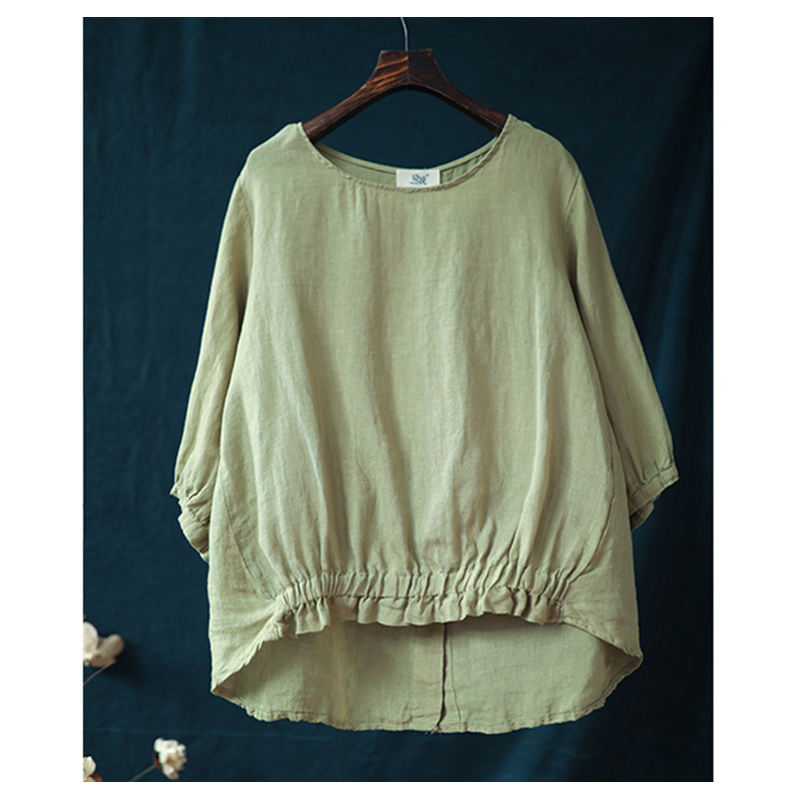 เสื้อลินินผสมฝ้ายวินเทจ