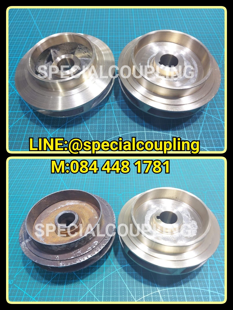 รับผลิตใบพัดปั้มน้ำทองเหลือง(od130 mm รูเพลา 22 มิล แวริ่งหน้า84 มิล แวริ่งหลัง 97 มิล )รอสินค้า 20 วัน สอบถามได้คะ