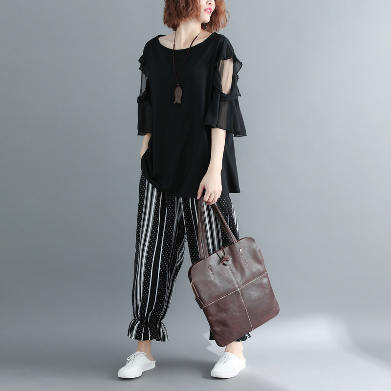 เสื้อยืดแขนระบายkorea