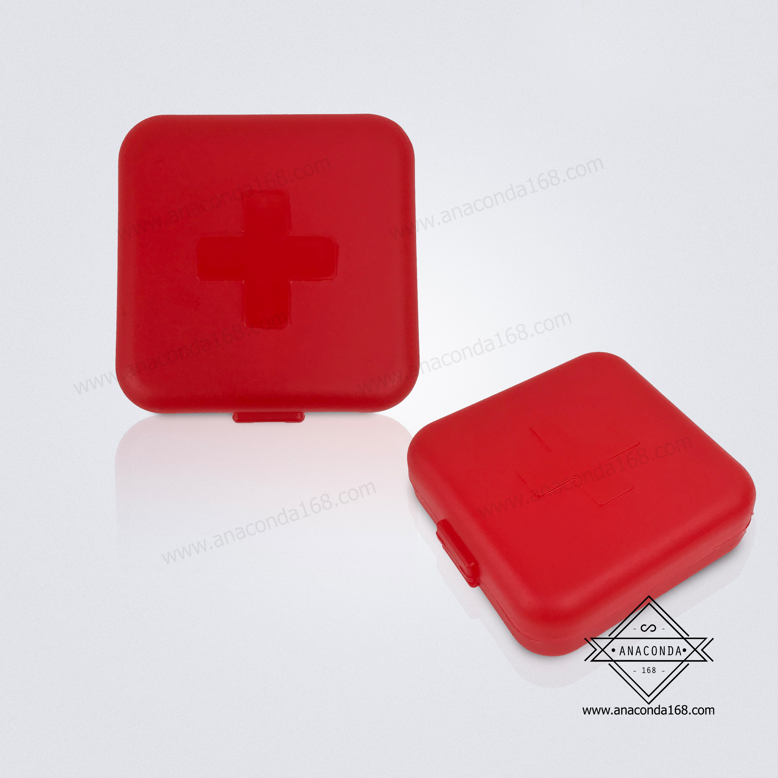 ตลับใส่ยาพกพา กล่องใส่ยา 4 ช่อง