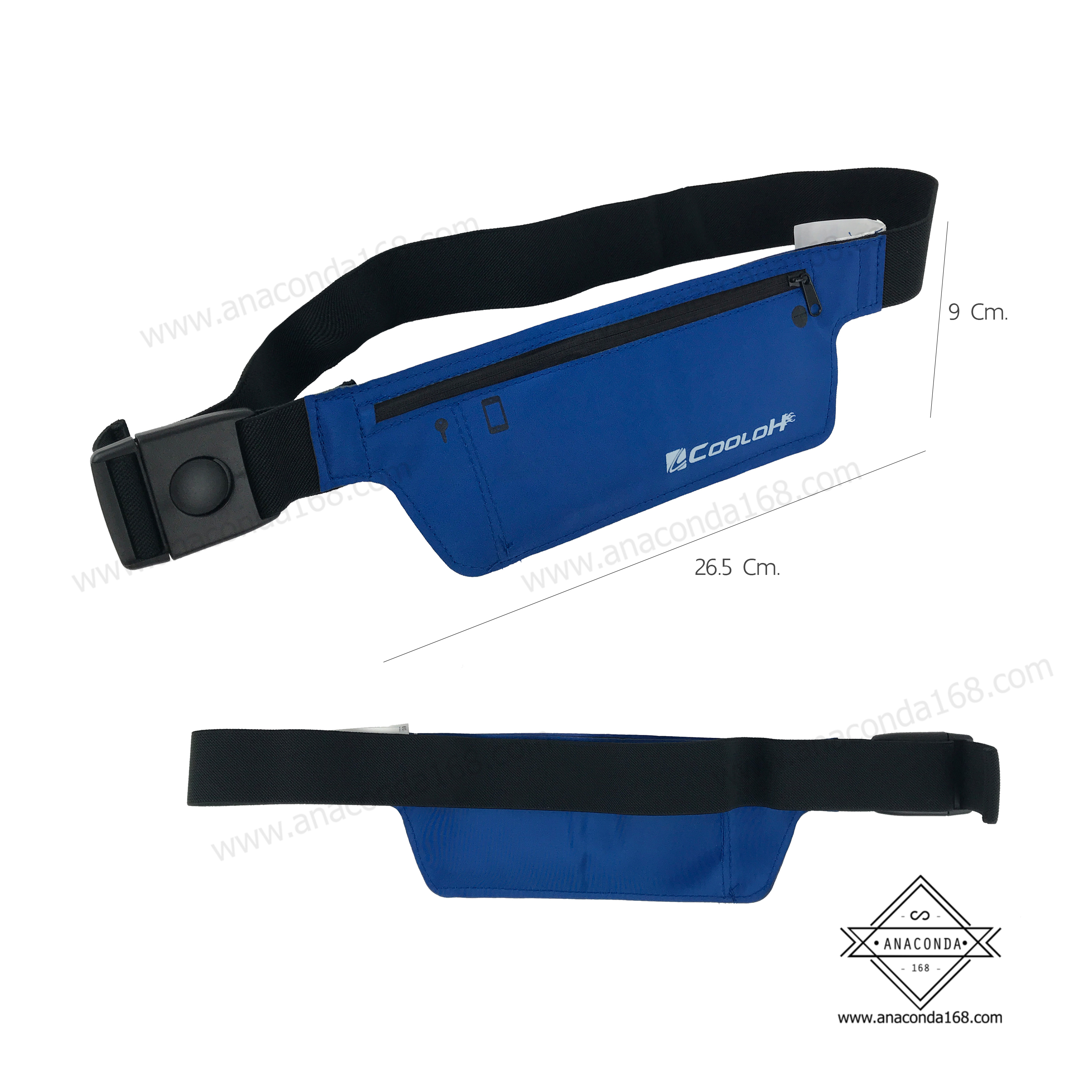 กระเป๋าคาดเอวทรงสปอร์ต 1ช่อง รุ่น Cooloh