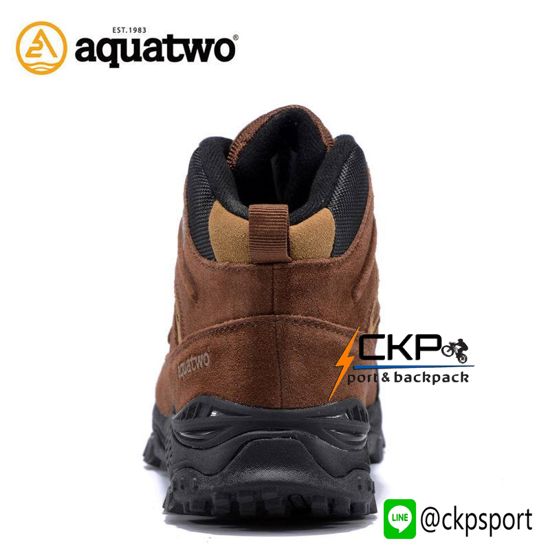 รองเท้าเดินป่ากันน้ำ Aquatwo Hiking S934 สีน้ำตาลเข้ม