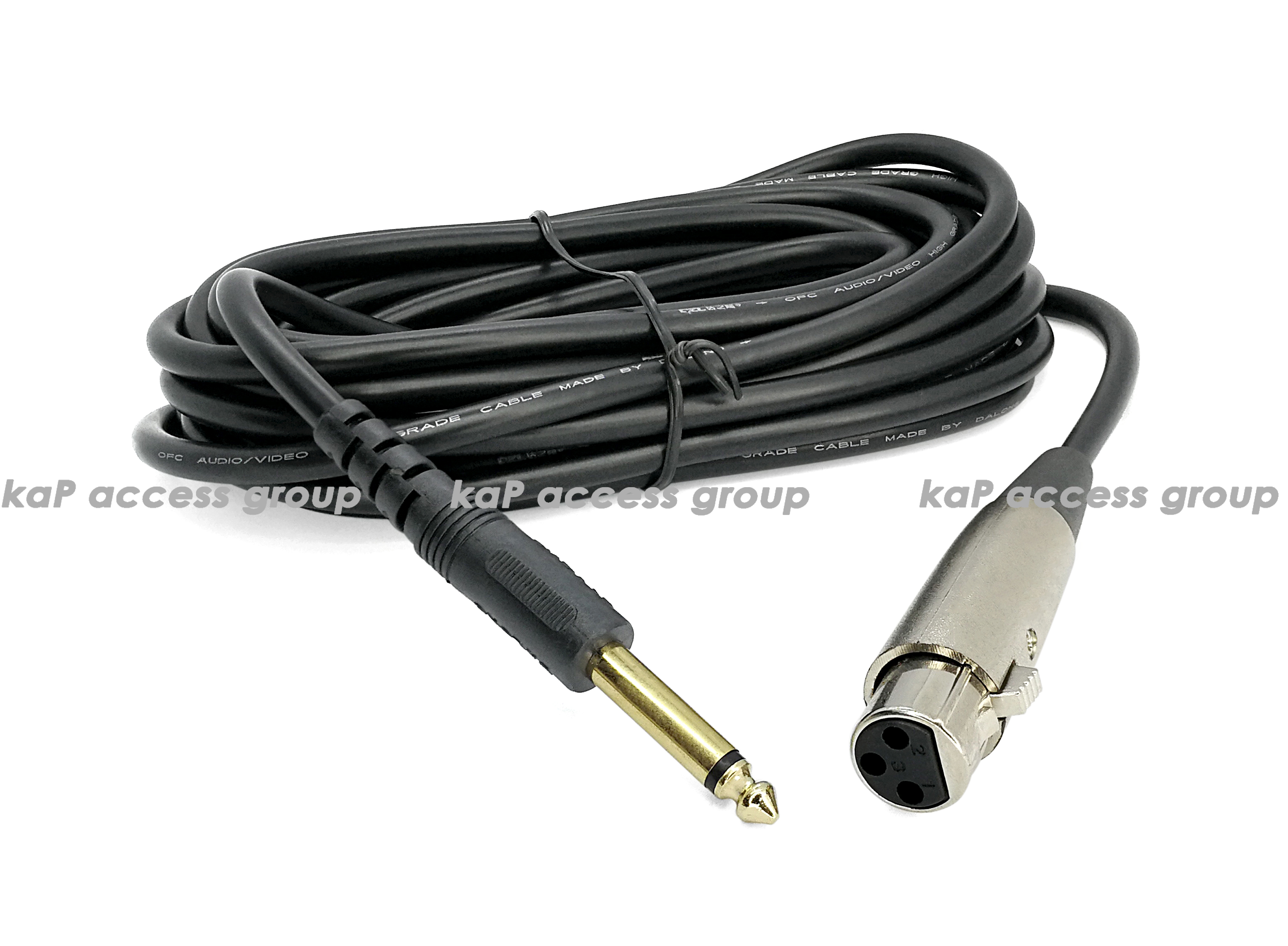 สายเสียบไมโครโฟน XLR to 6.35 มม. (5เมตร)