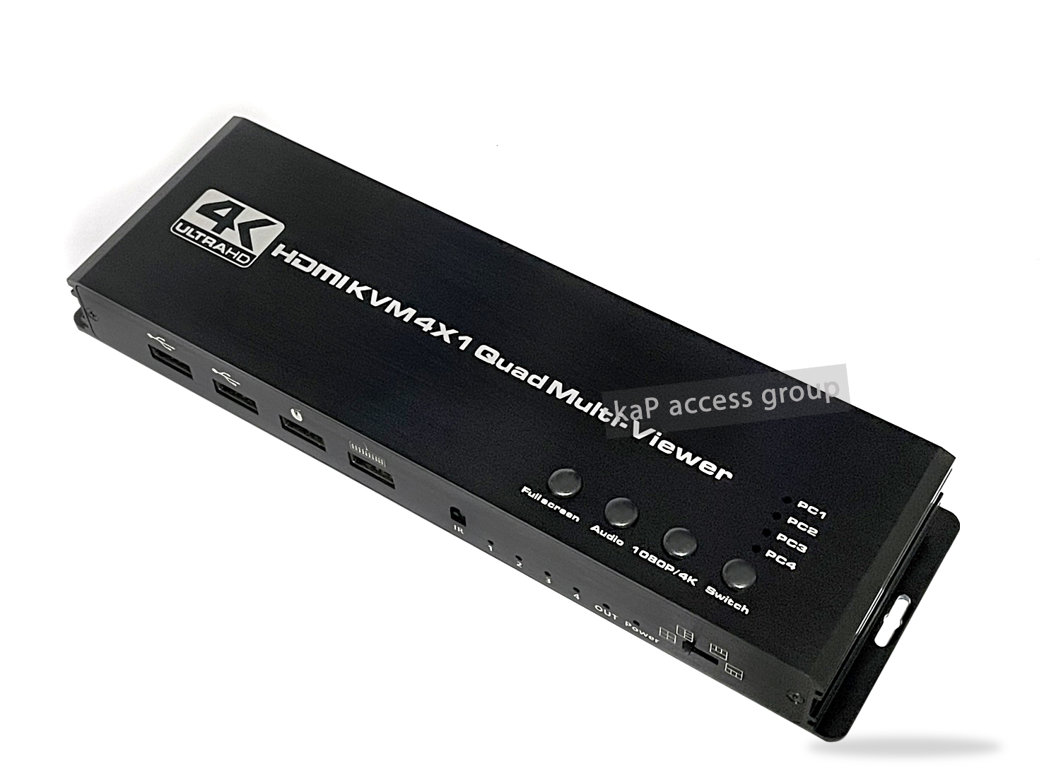 Box 4K HDMI KVM Switch 4x1 Quad Multi Viewer 4 In 1 Out Seamless Switch Video Processor HDMI Multiviewer F 4 PC Share Mouse Keyboard