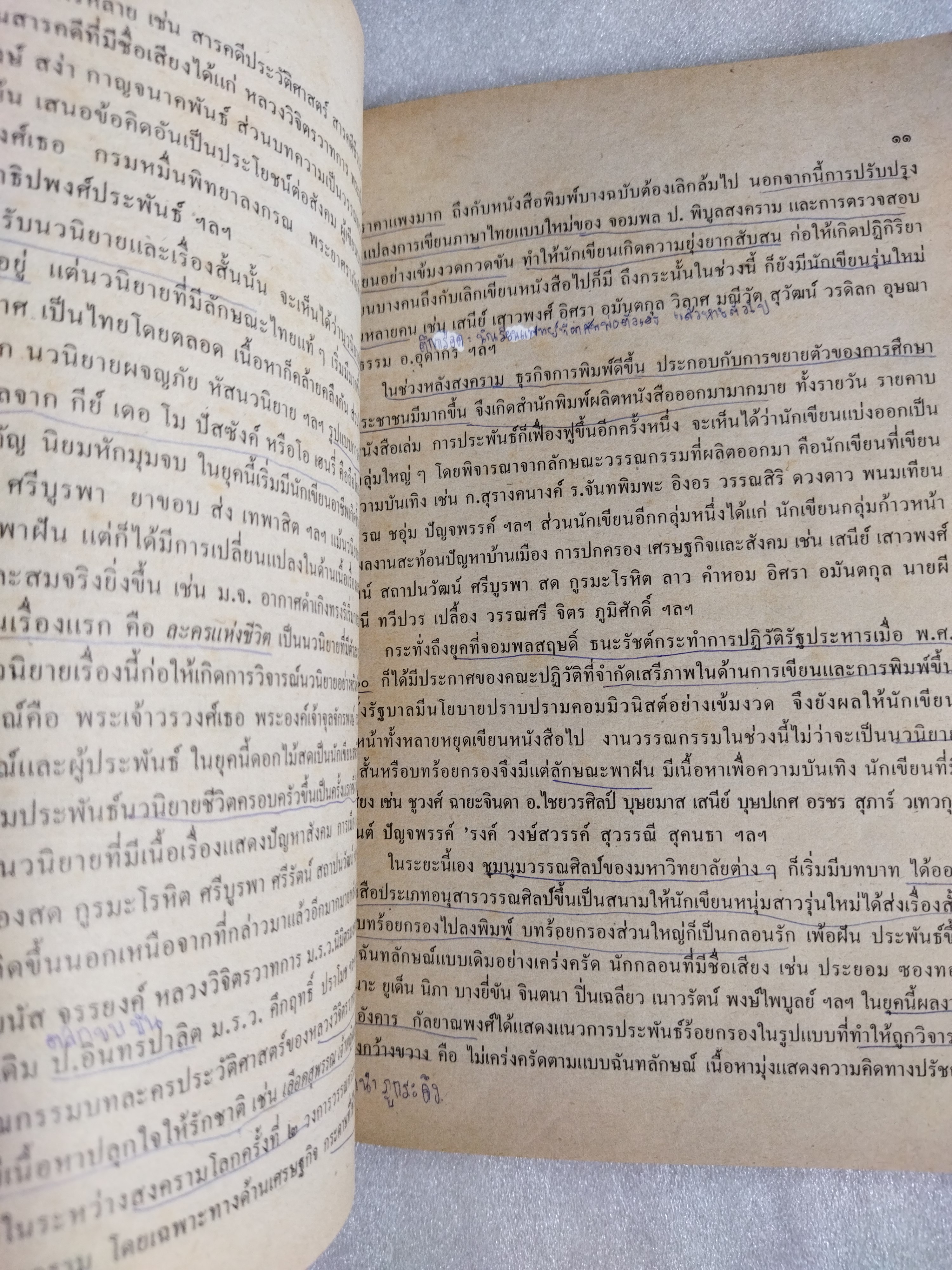 หนังสือเรียนภาษาไทย วรรณกรรมปัจจุบัน รายวิชา ท๐๒๒