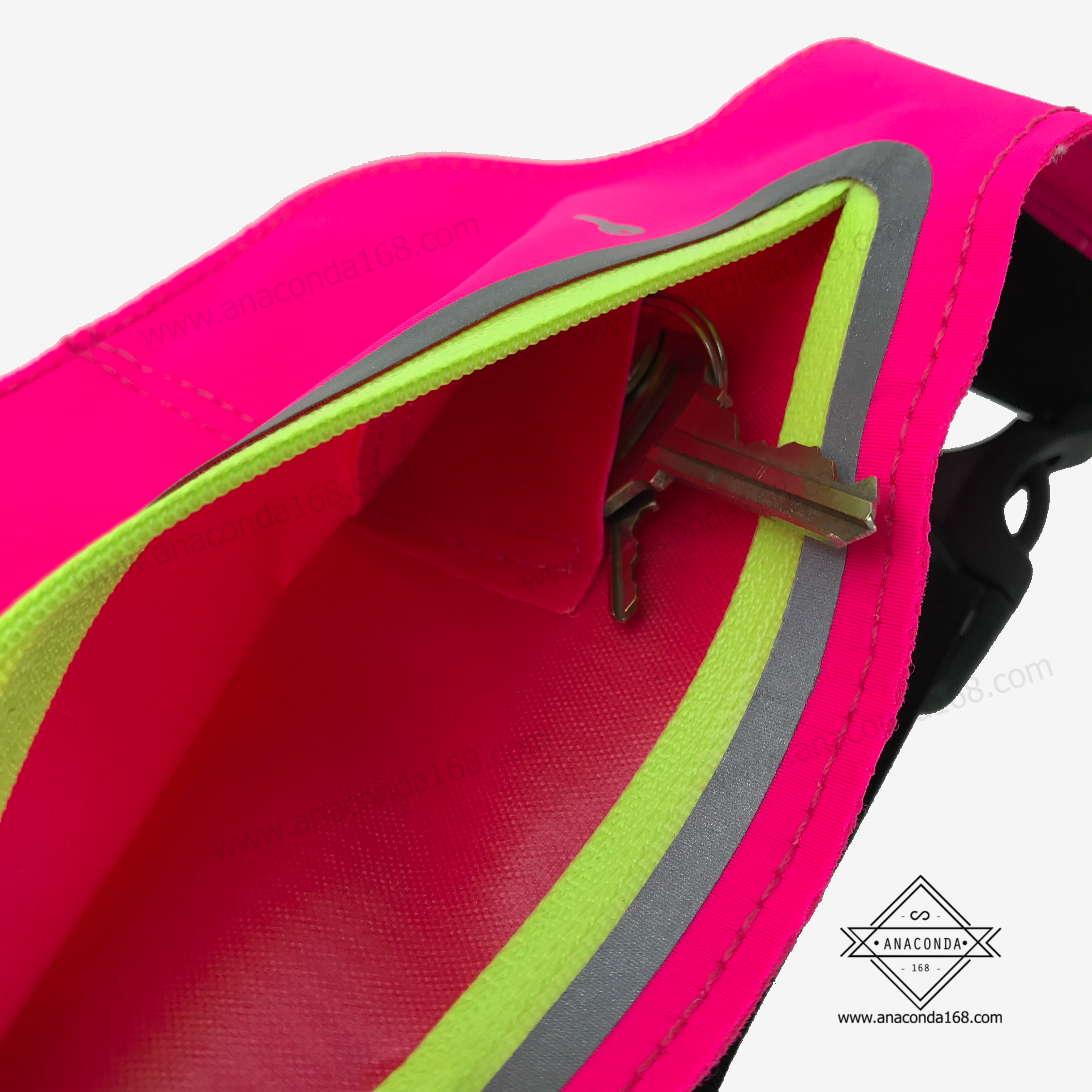 กระเป๋าคาดเอวสปอร์ตทรงเหลี่ยมสีพื้น