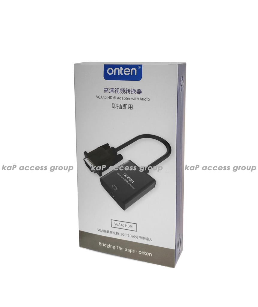onten ONTEN ตัวแปลง VGA+Audio to HDMI (F)