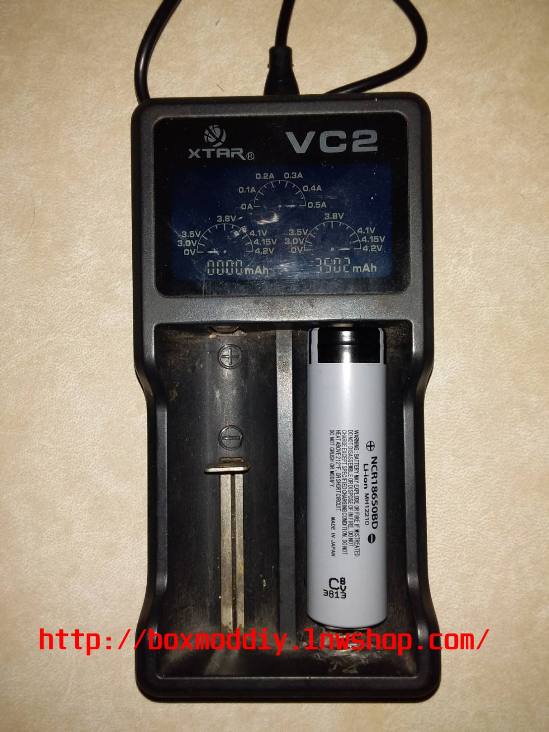 ถ่านชาร์จ Panasonic Li-on NCR 18650BD 3200 mAhของแท้ความจุเต็ม 1 ก้อน