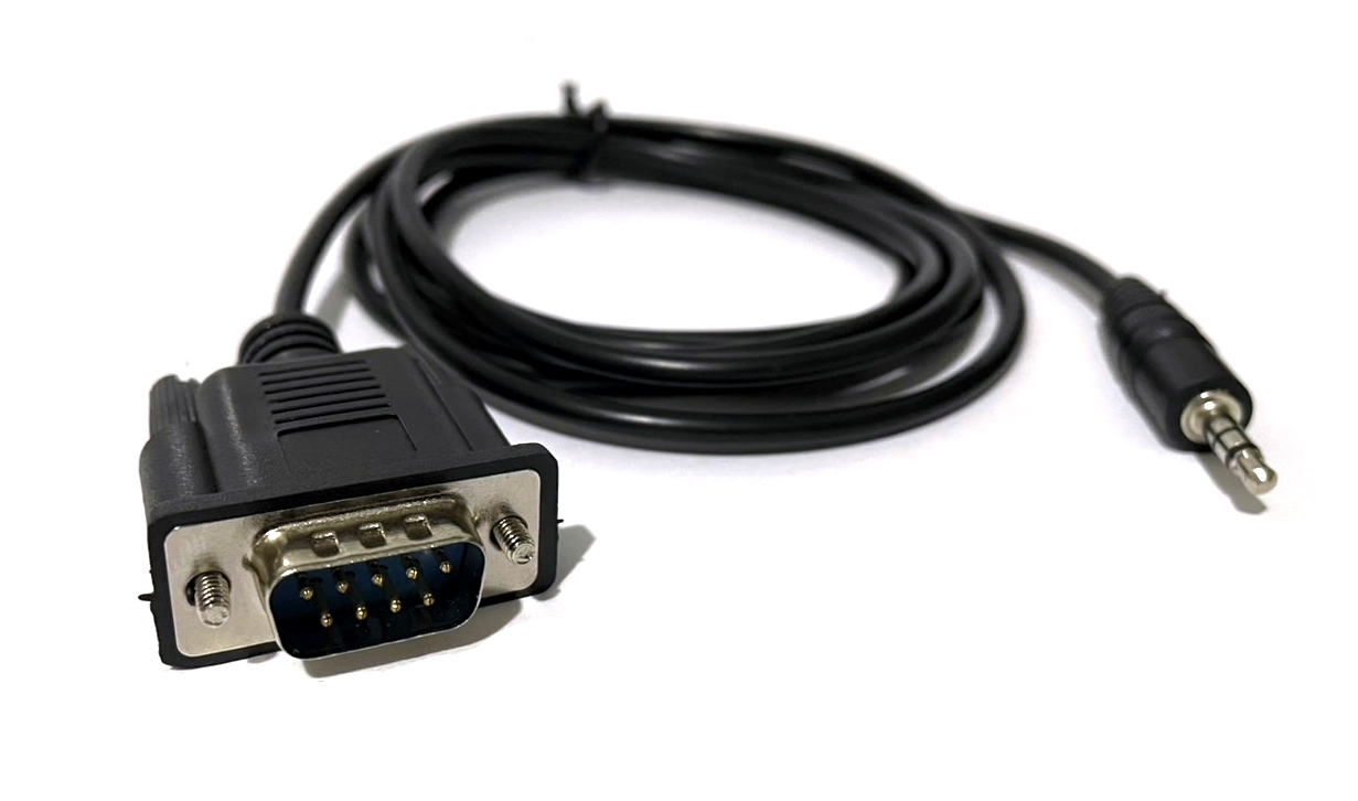 สายแปลง db9 male 3.5 มม. Male Serial RS232 สายเชื่อมต่อ ยาว 1.8เมตร