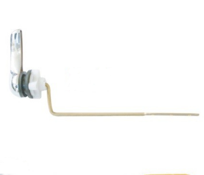 มือกดชักโครก แกนทองเหลือง กดข้าง