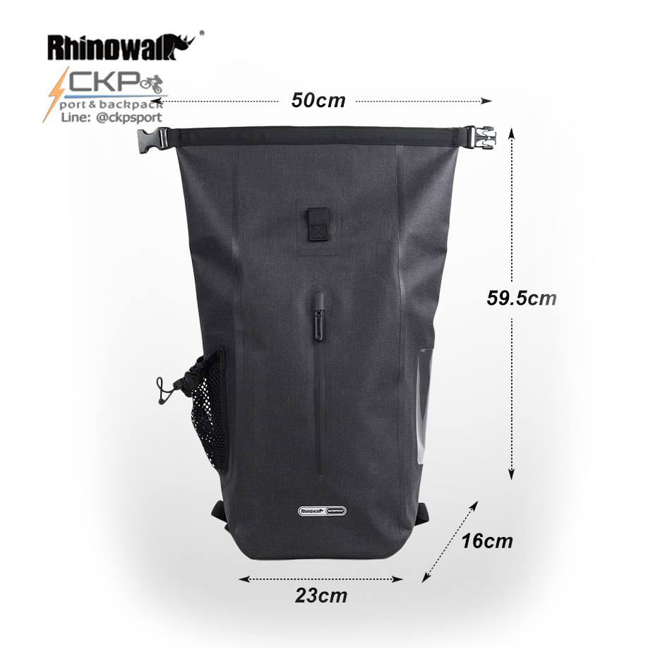 กระเป๋าเป้กันน้ำ 100% Rhinowalk รุ่น TF710 สีดำ