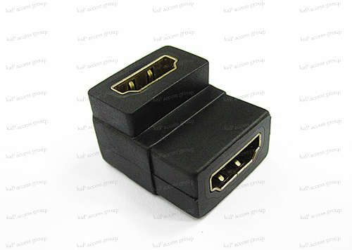 หัวต่อ HDMI เมีย/ เมีย แบบงอ 90องศา