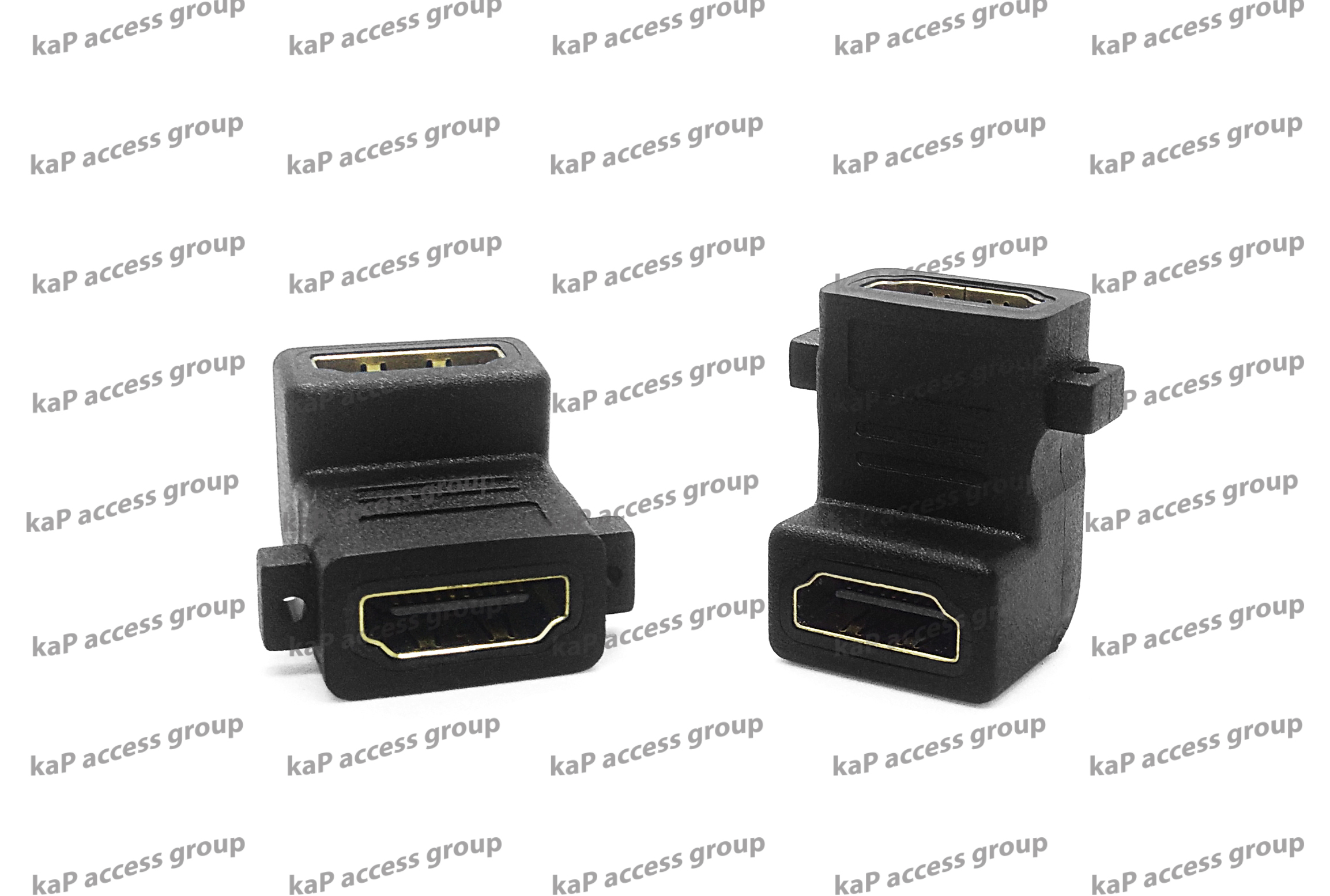 หัวต่อสาย HDMI เมีย/ เมีย แบบยึดแท่นติดเพลท (90องศา)