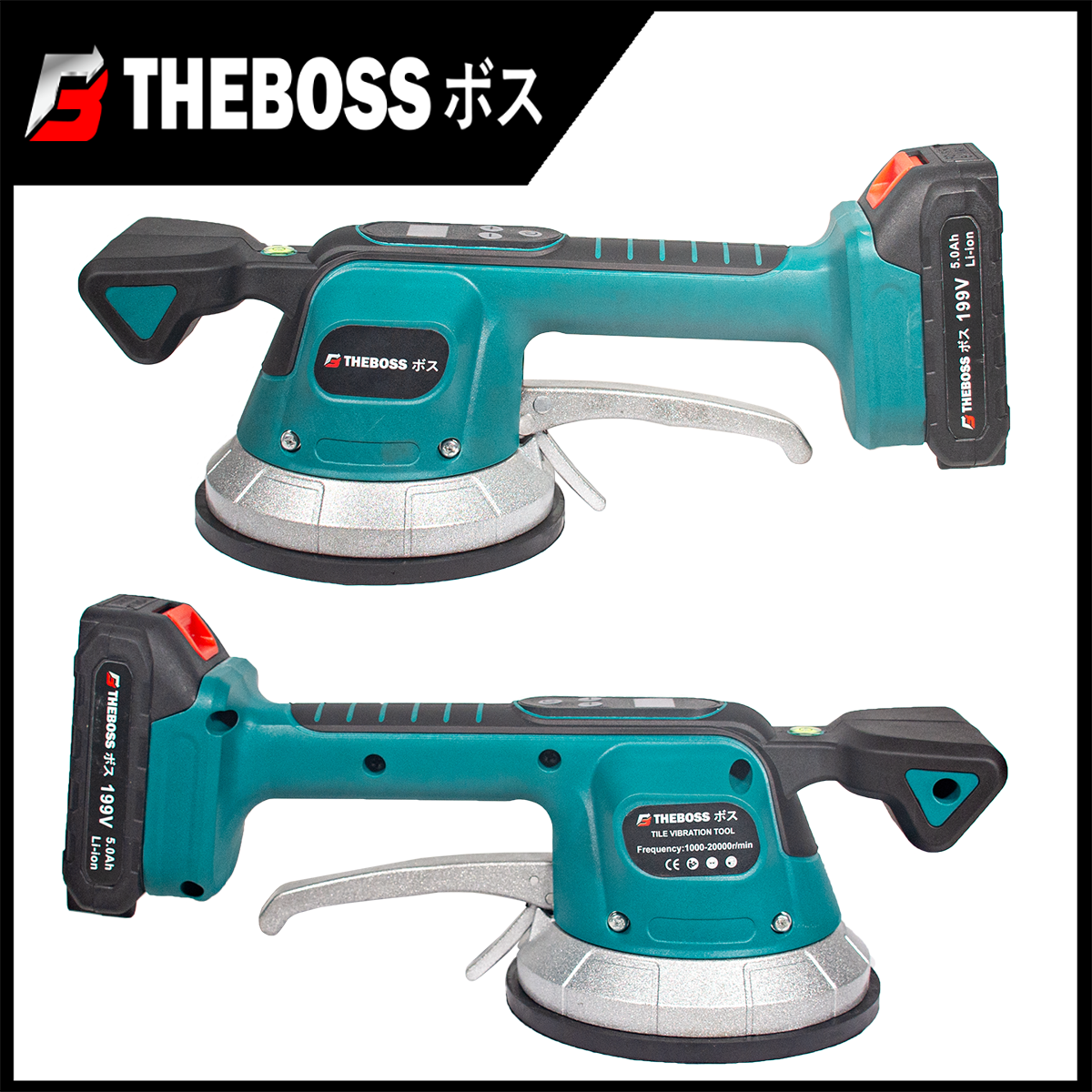 THEBOSS เครื่องตบกระเบื้อง เครื่องเคาะ เครื่องปูกระเบื้อง แบบไร้สาย 199V