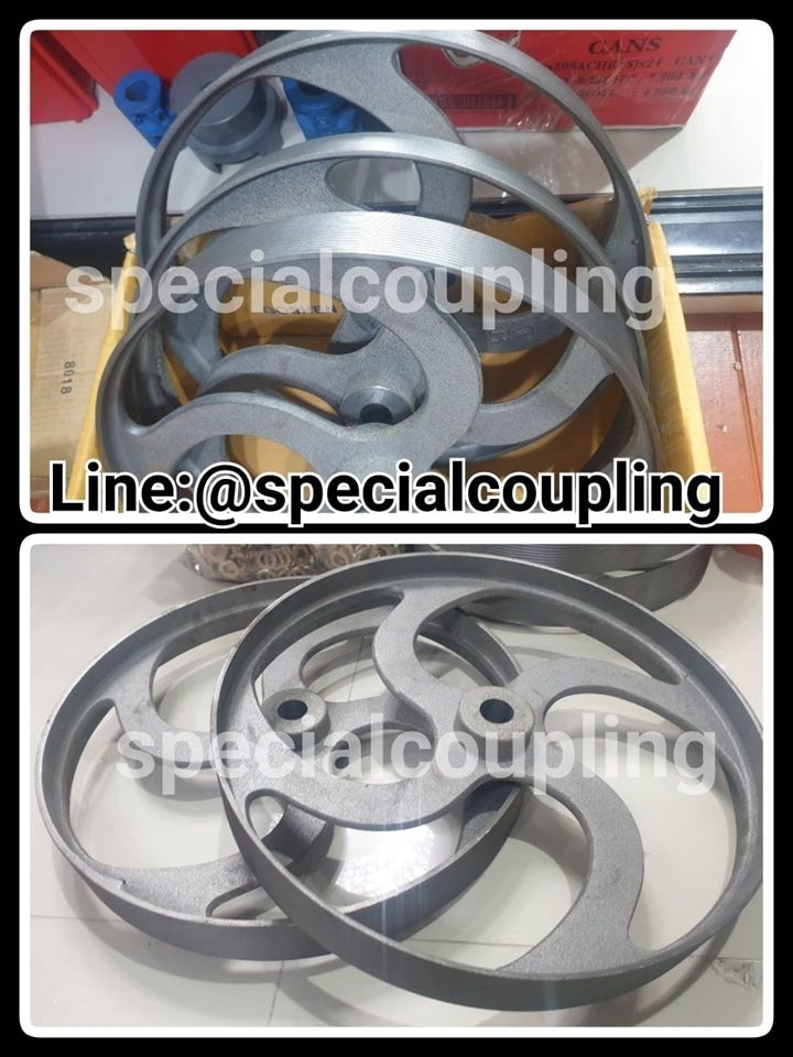 จำหน่ายpulleyสายพานแบน ขนาด16 นิ้วหน้า2นิ้วรูเพลา1นิ้ว พร้อมส่งคะ