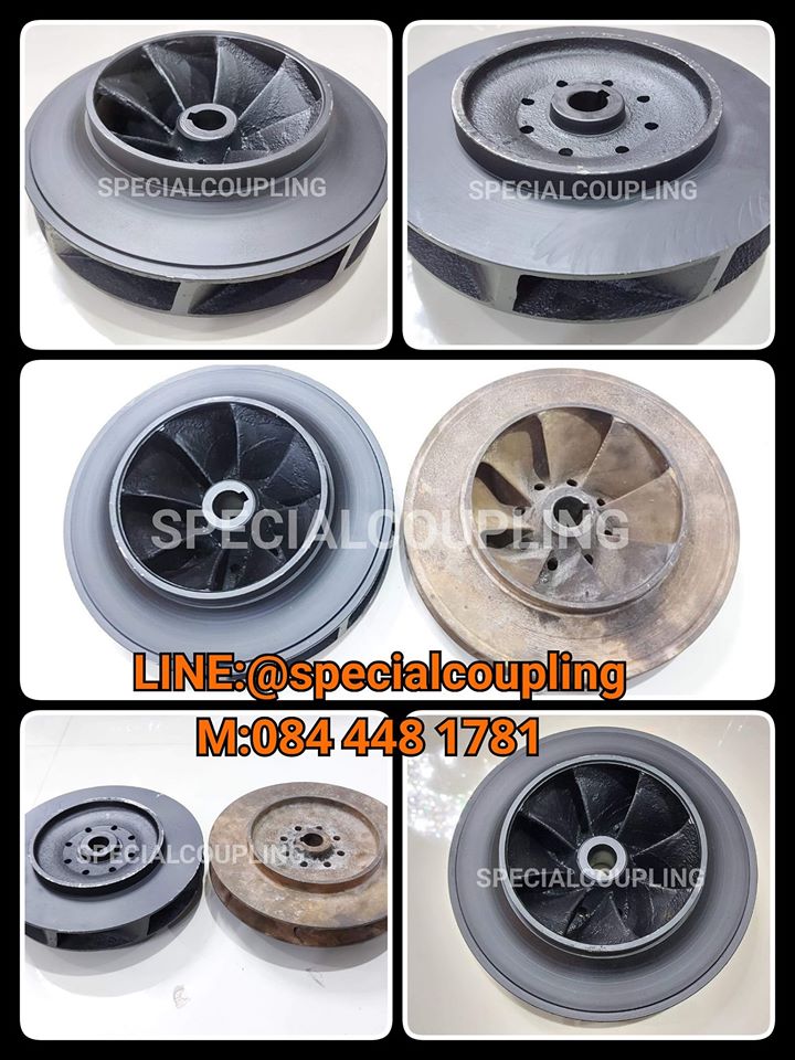 รับผลิตใบพัดปั้มน้ำเหล็กหล่อ ขนาด od255mm.รูเพลา25 มิล 8 ใบพัด แวริ่งหน้า160 มิลพร้อมบาลานส์รอสินค้า 20 วัน สอบถามได้เลยจ้า