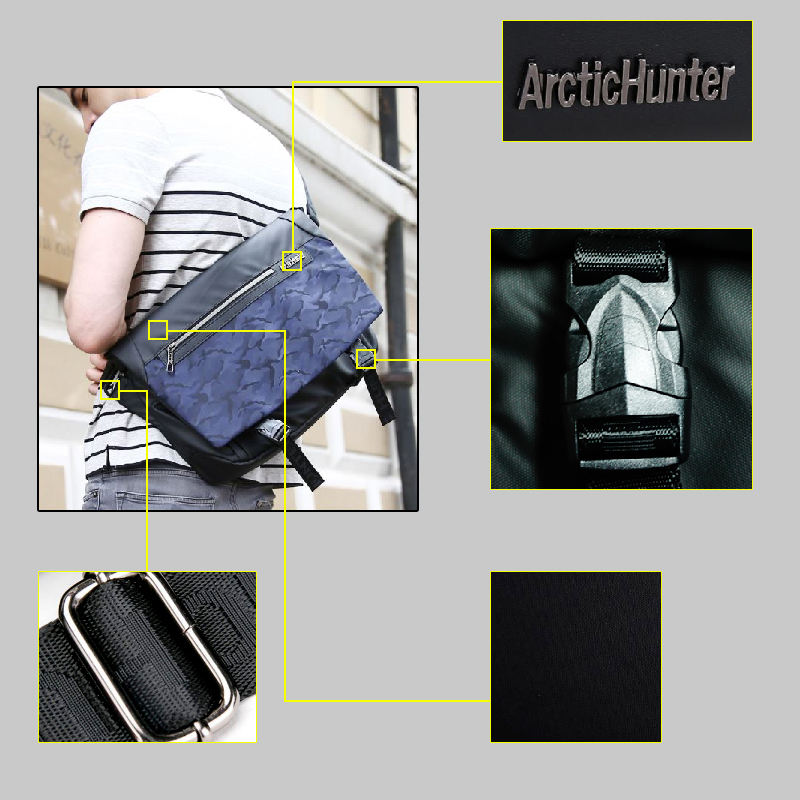 กระเป๋า ARCTIC HUNTER สะพายข้าง ใช้ได้ทุกเพศ ทุกวัย ตอบโจทย์ทุกไลฟ์สไตล์สามารถใส่โน๊ตบุ๊คในช่องกว้างสุด ขนาด 17 นิ้วได้ และมีช่องสำหรับใส่ ขนาด 15.6 นิ้วด้วย พร้อมสายรัด และป้องกันการกระแทก ผลิตจากผ้า Oxford กันละอองน้ำ ละอองฝน กันรอยขีดข่วน จากร้าน ckpsp