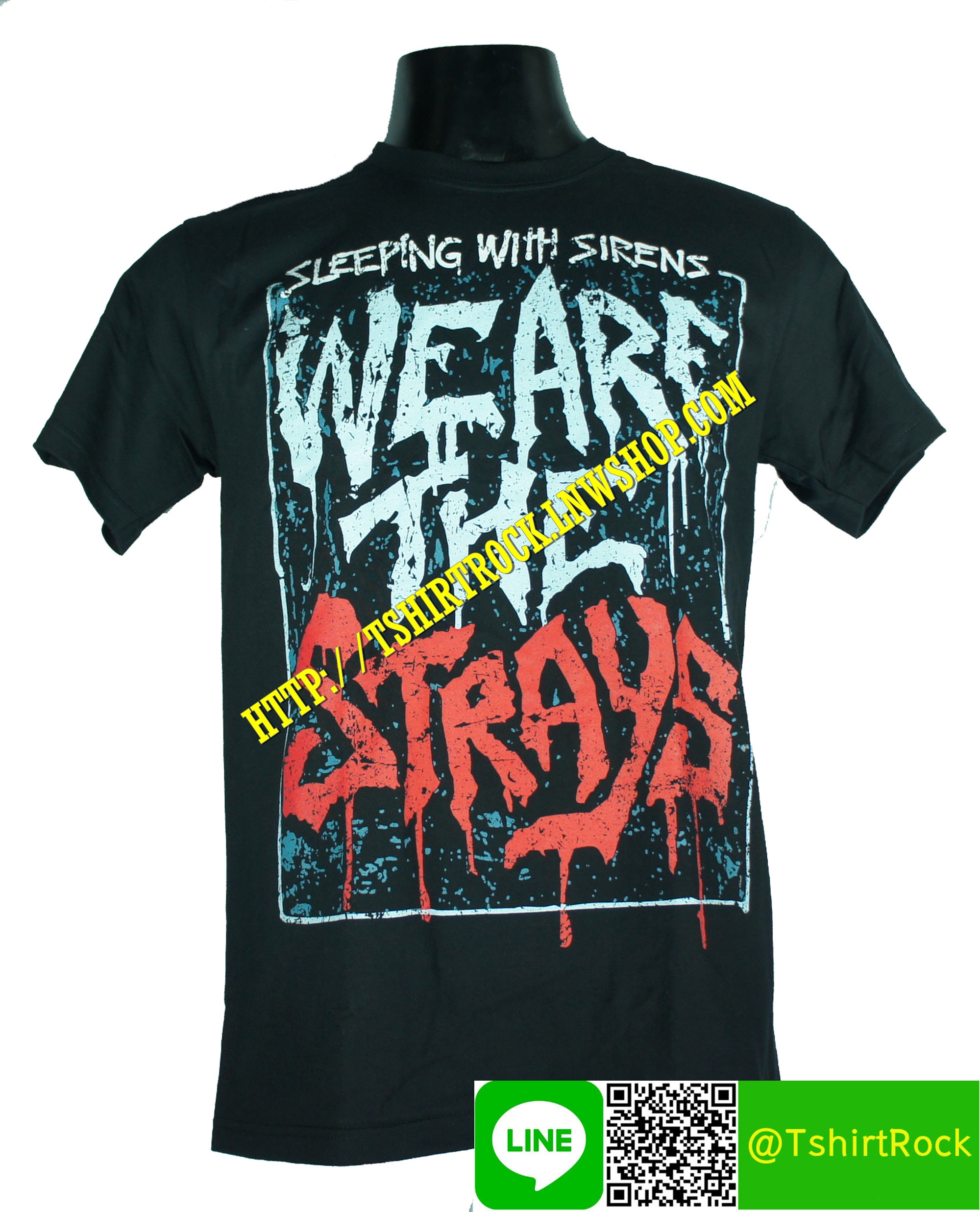 SLEEPING WITH SIRENS เสื้อยืดวงร็อค เมทัล ดนตรี เสื้อวงสลีปปิงวิทไซเรนส์ SWS1553