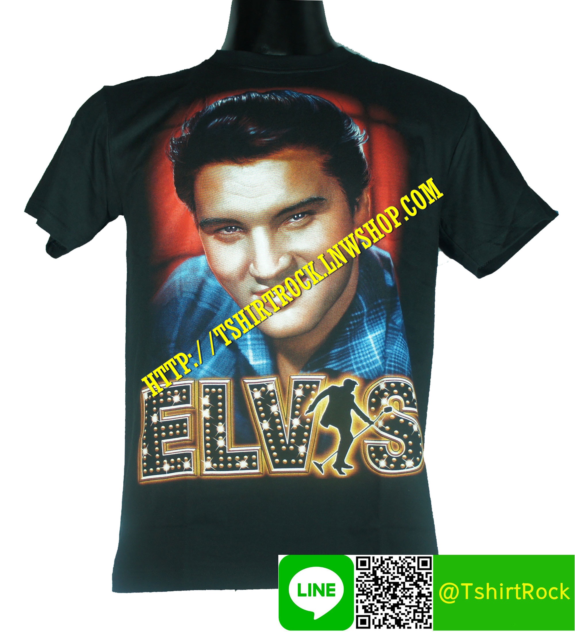 ELVIS PRESLEY เสื้อยืดวงร็อค เมทัล ดนตรี เสื้อวงเอลวิส เพรสลีย์ EPY1377