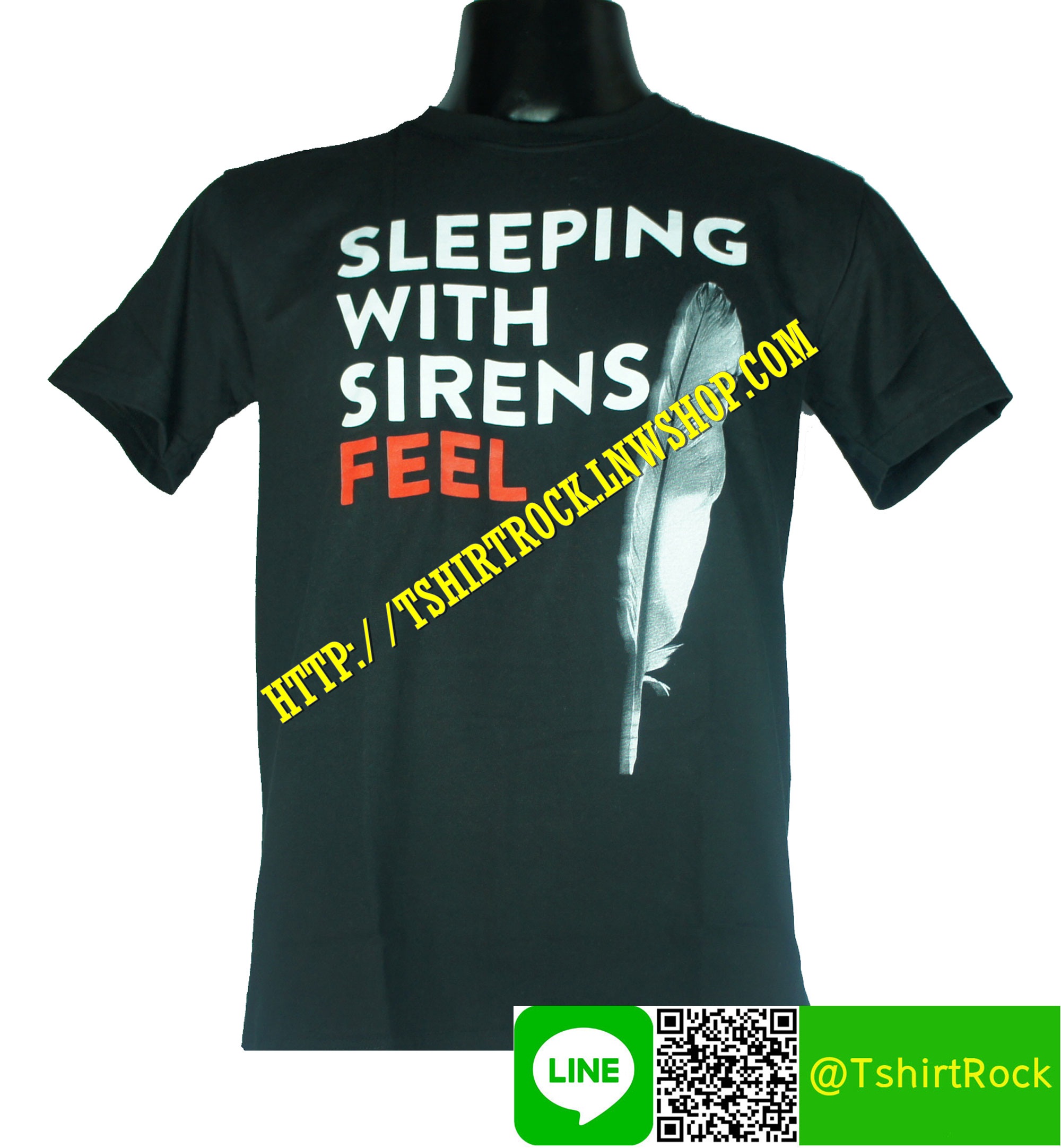 SLEEPING WITH SIRENS เสื้อยืดวงร็อค เมทัล ดนตรี เสื้อวงสลีปปิงวิทไซเรนส์ SWS1422