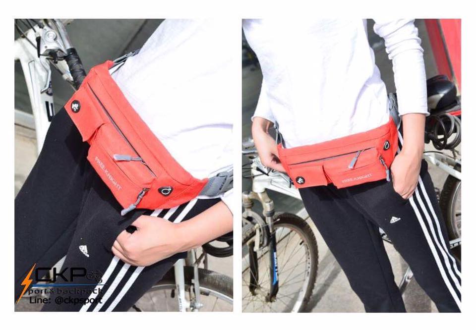 กระเป๋าคาดเอว FREE KNIGHT สีแดง