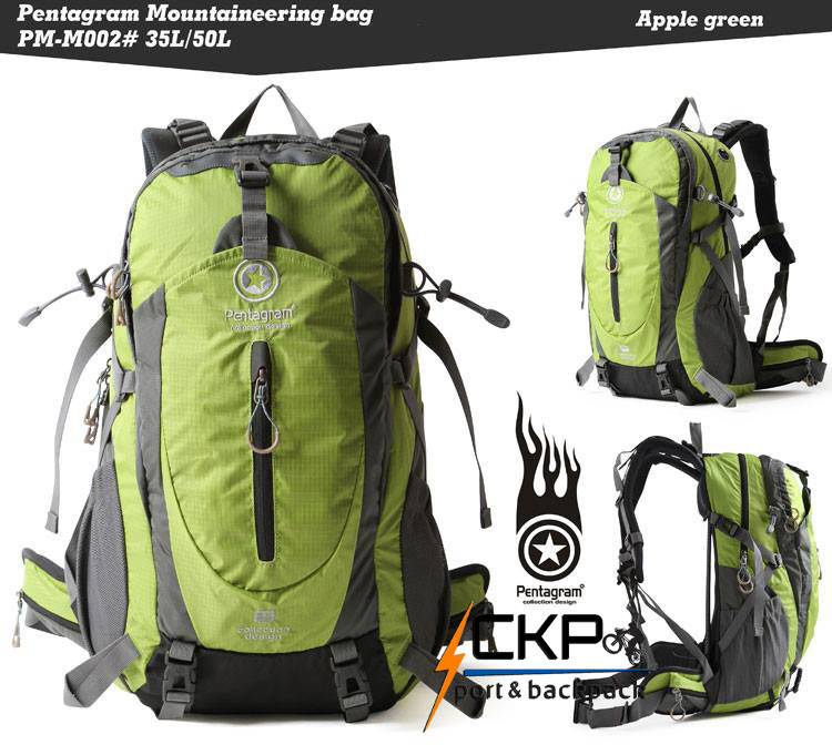 กระเป๋าเปฺ้ Backpack ยี่ห้อ Pentagram สีเขียวแอปเปิ้ล