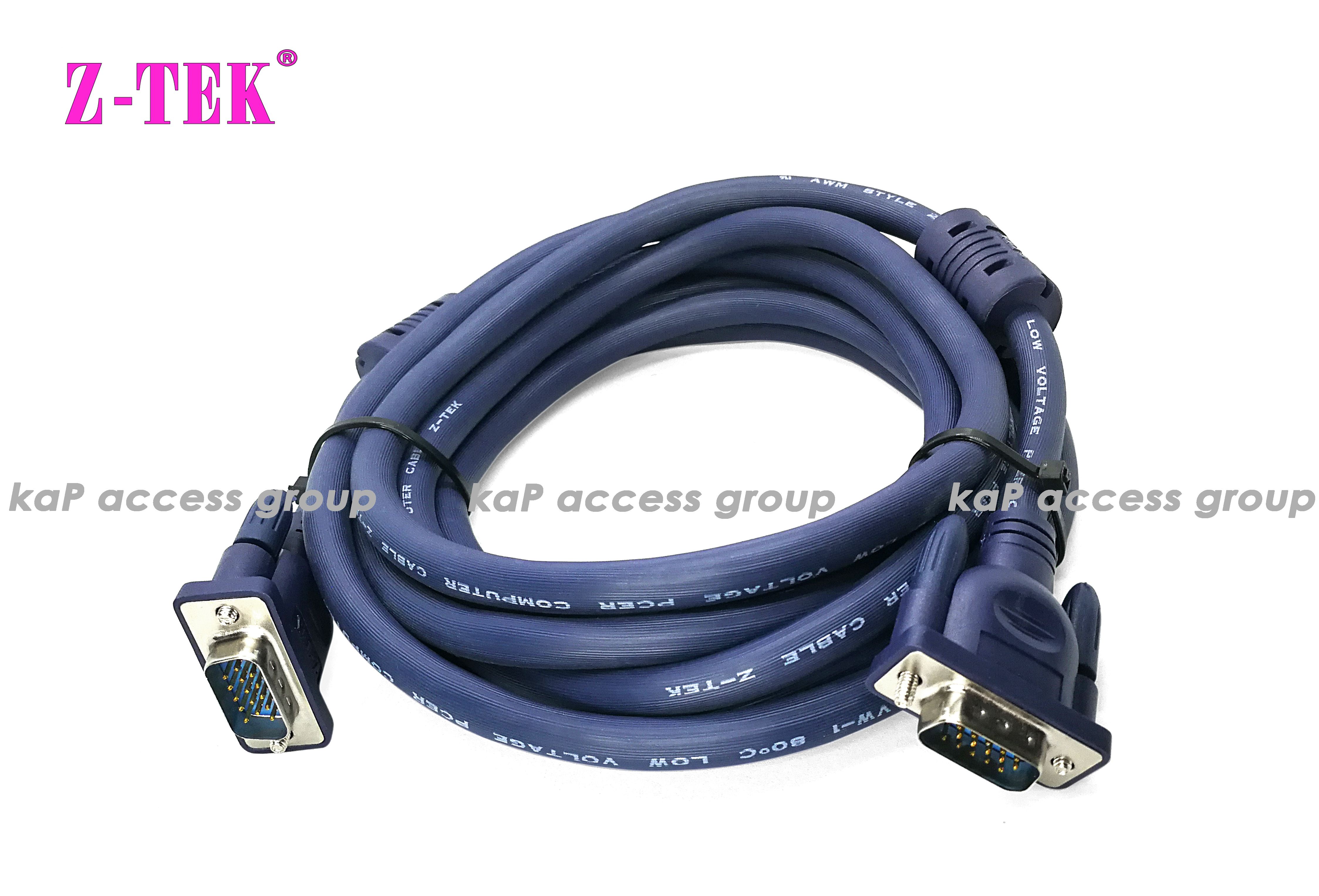 Z-TEK VGA 3+6 Male-Male Cbale (3M)