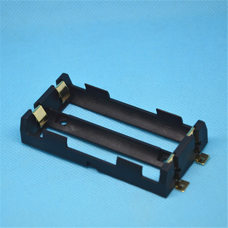 รางถ่าน2ก้อนต่ออิสระ18650 ขั้วทองอย่างดี ตัวเตี้ยโมง่ายBLM